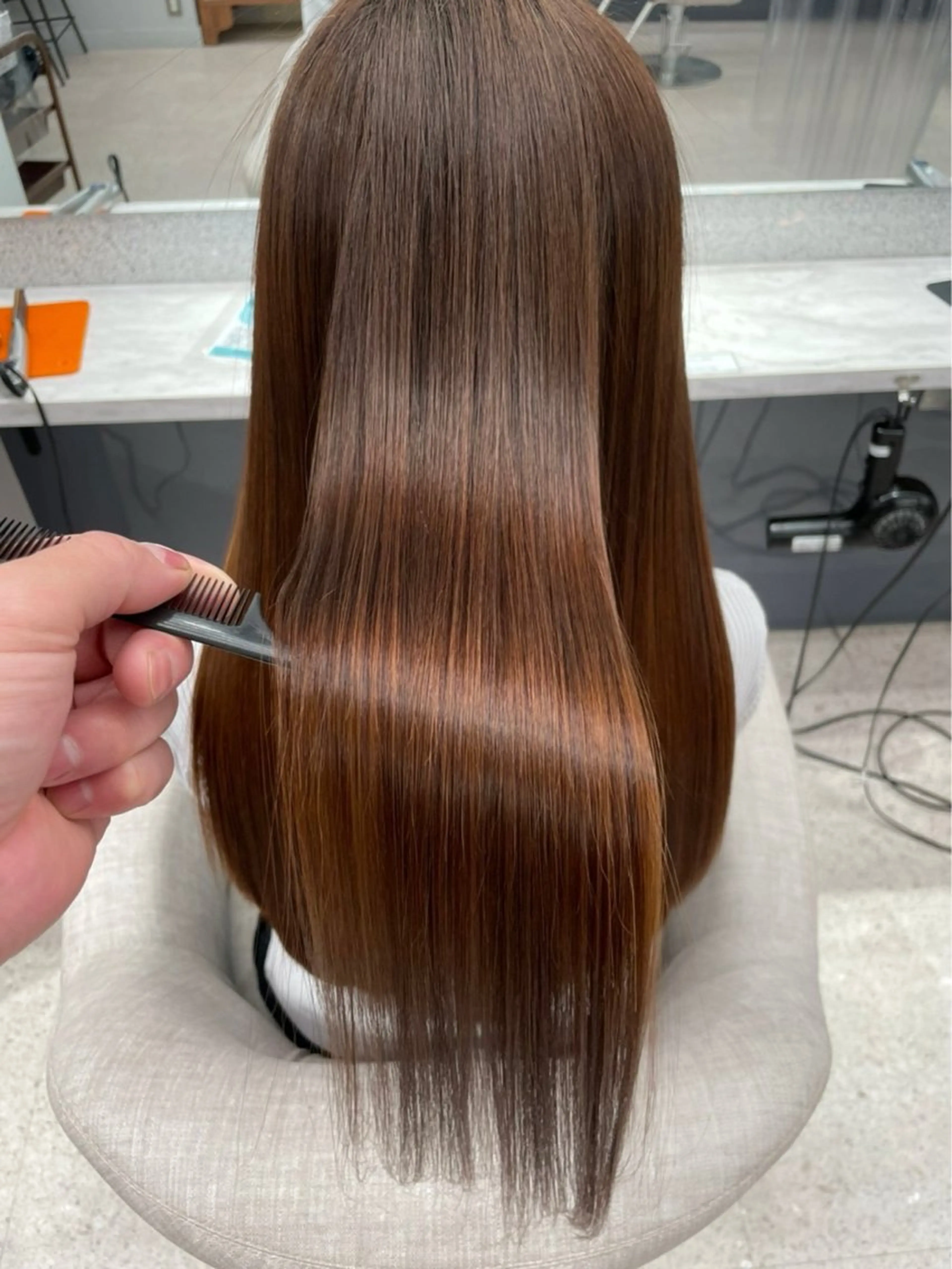 ロング repos京都 四条河原町店 ミルボンAujua認定サロン【ルポ】所属・むっちー/河原町/ 縮毛矯正/韓国ヘアーのヘアスタイル