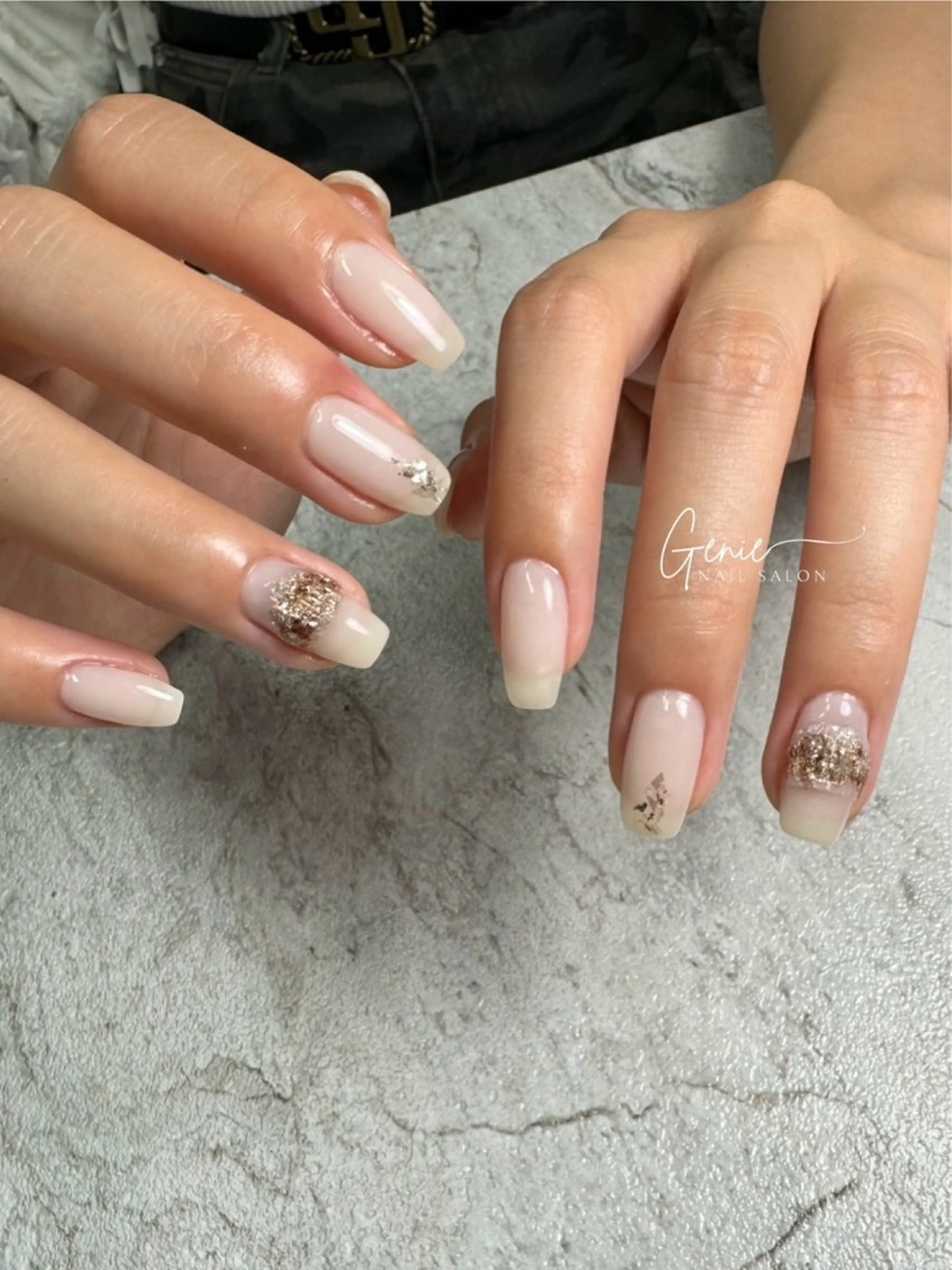 ネイル ニュアンスネイル Nail salon Genieのネイルデザイン
