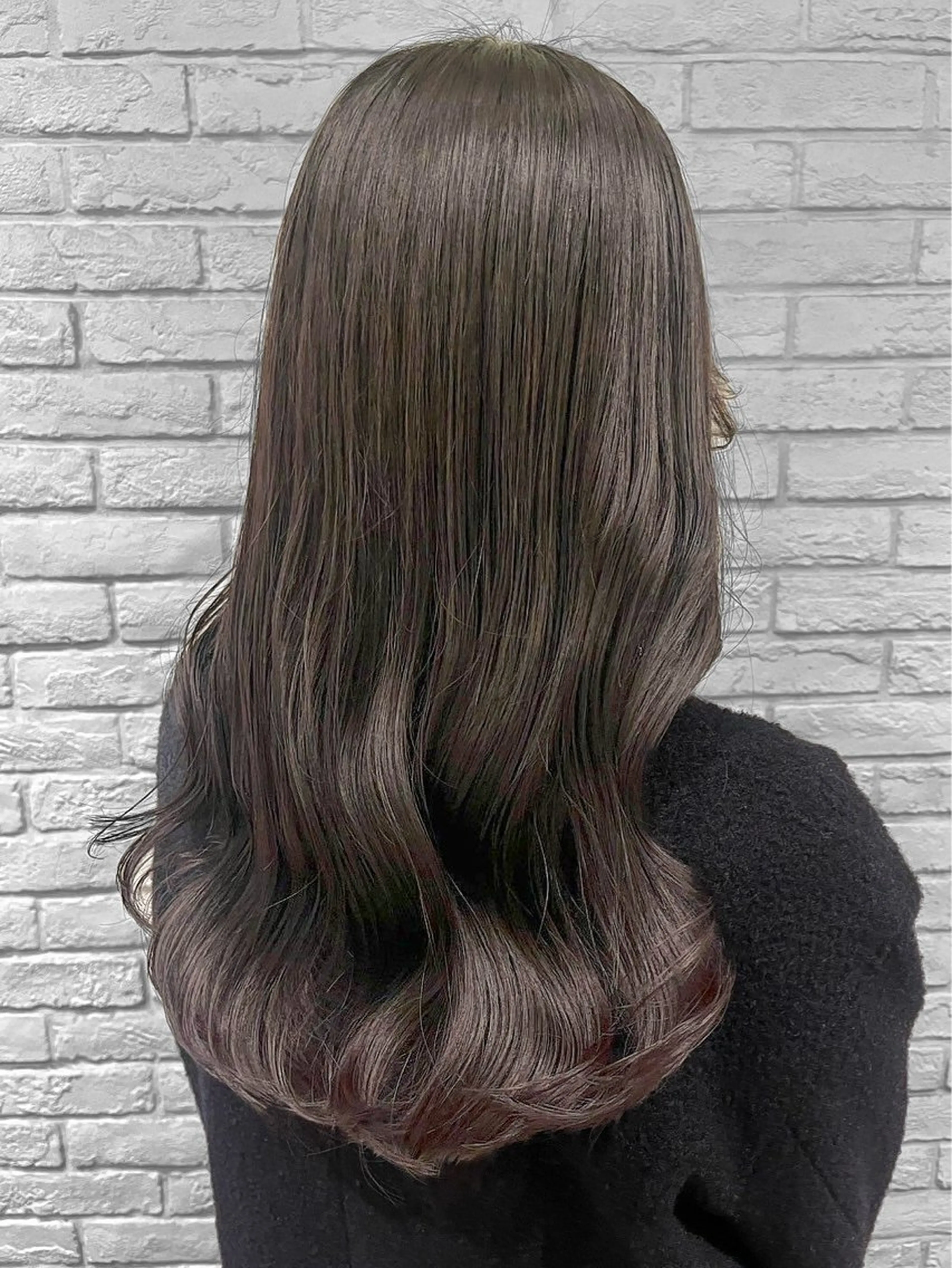 ロング カラー バレイヤージュ ブリーチ ケアブリーチ 透明感カラー イヤリングカラー カット ヘアカラー トリートメント ハイトーン/韓国風/ 艶髪/吉祥寺のヘアスタイル