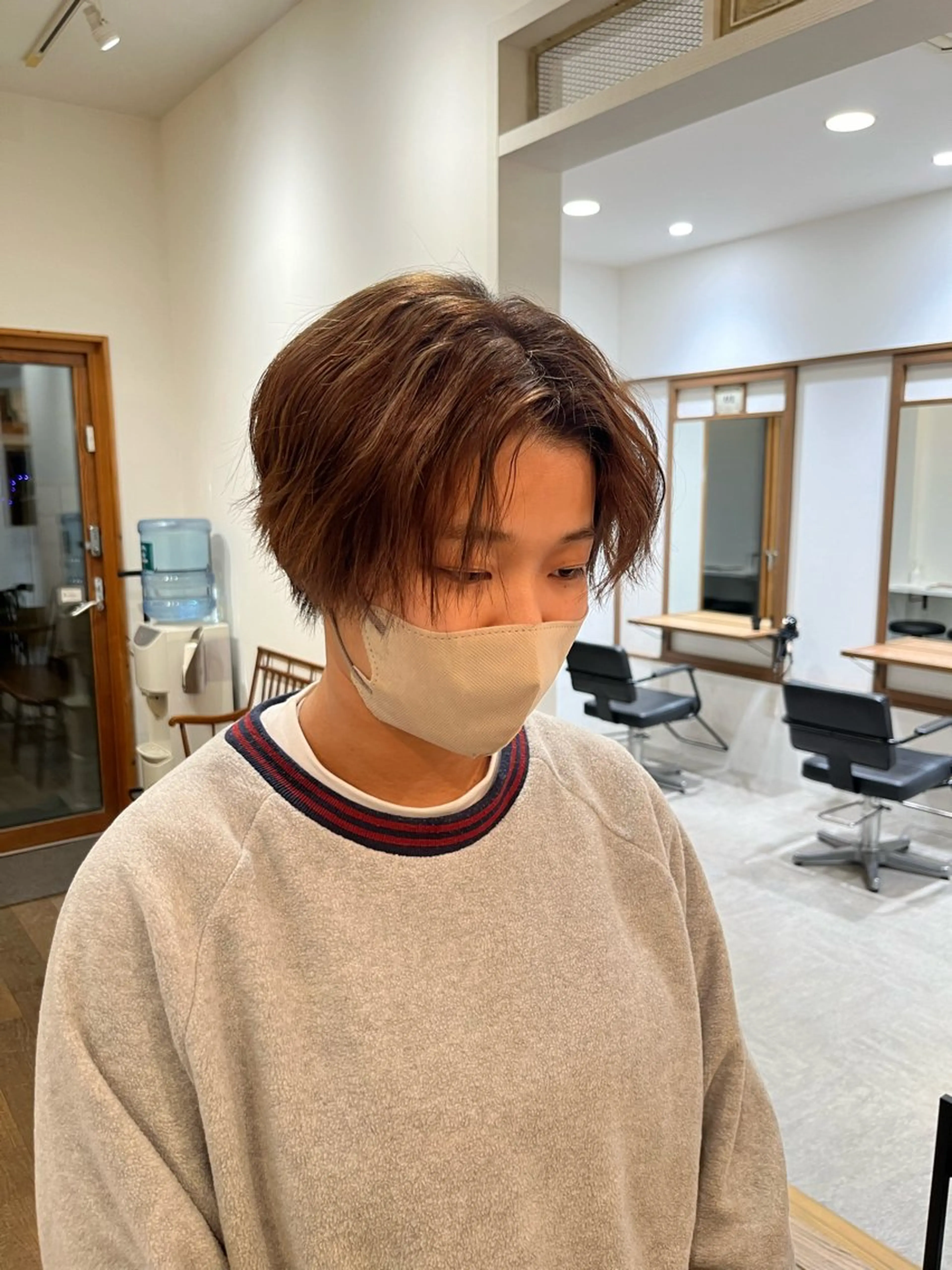 ショート カラー ブリーチ ハイライトカラー ハイライト トリートメント ヘアカラー トリートメント 無料カットモデル‪✨ ✂️Nanami🌷のヘアスタイル