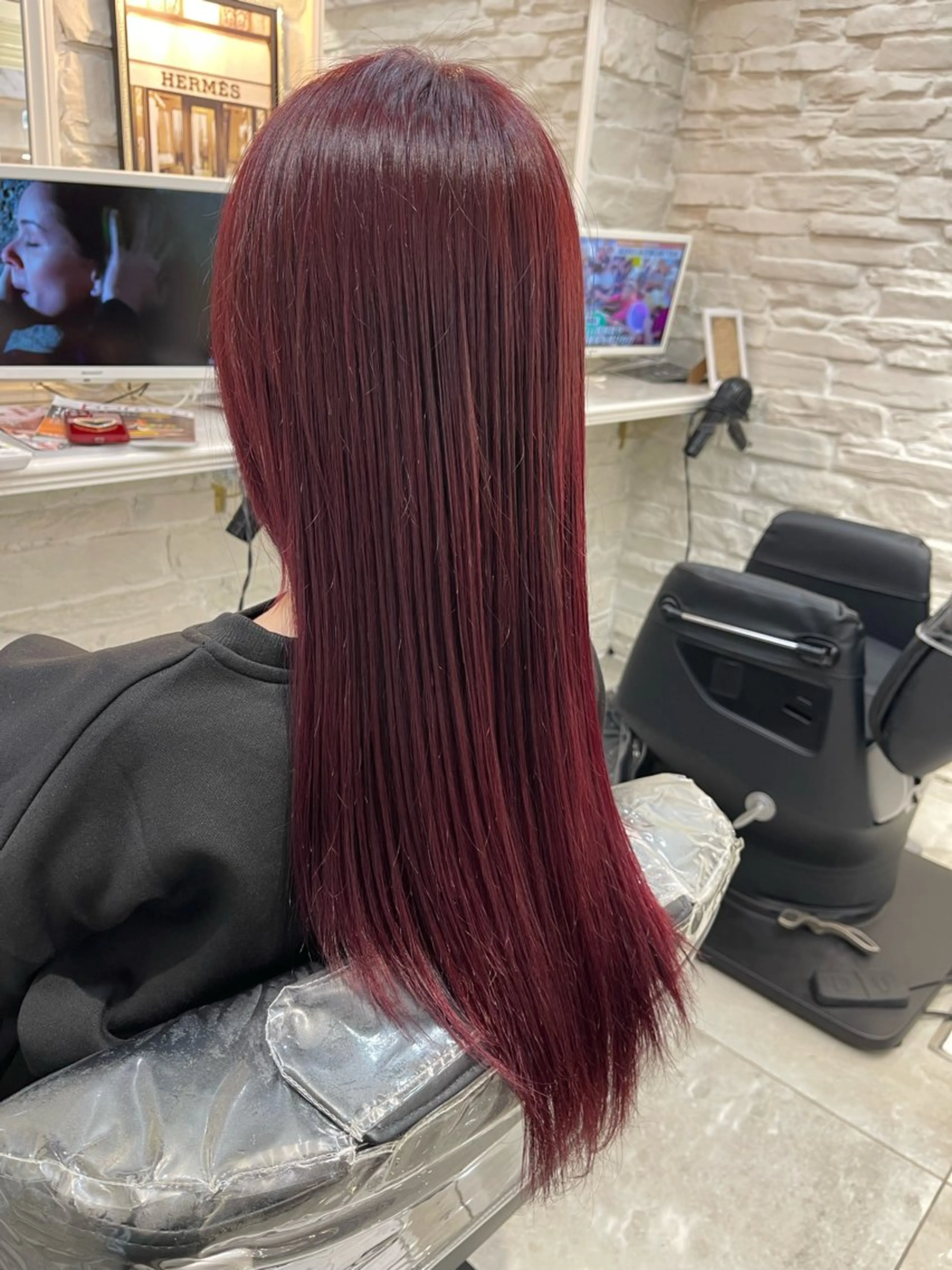 ロング カット ヘアカラー 西野 蓮のヘアスタイル