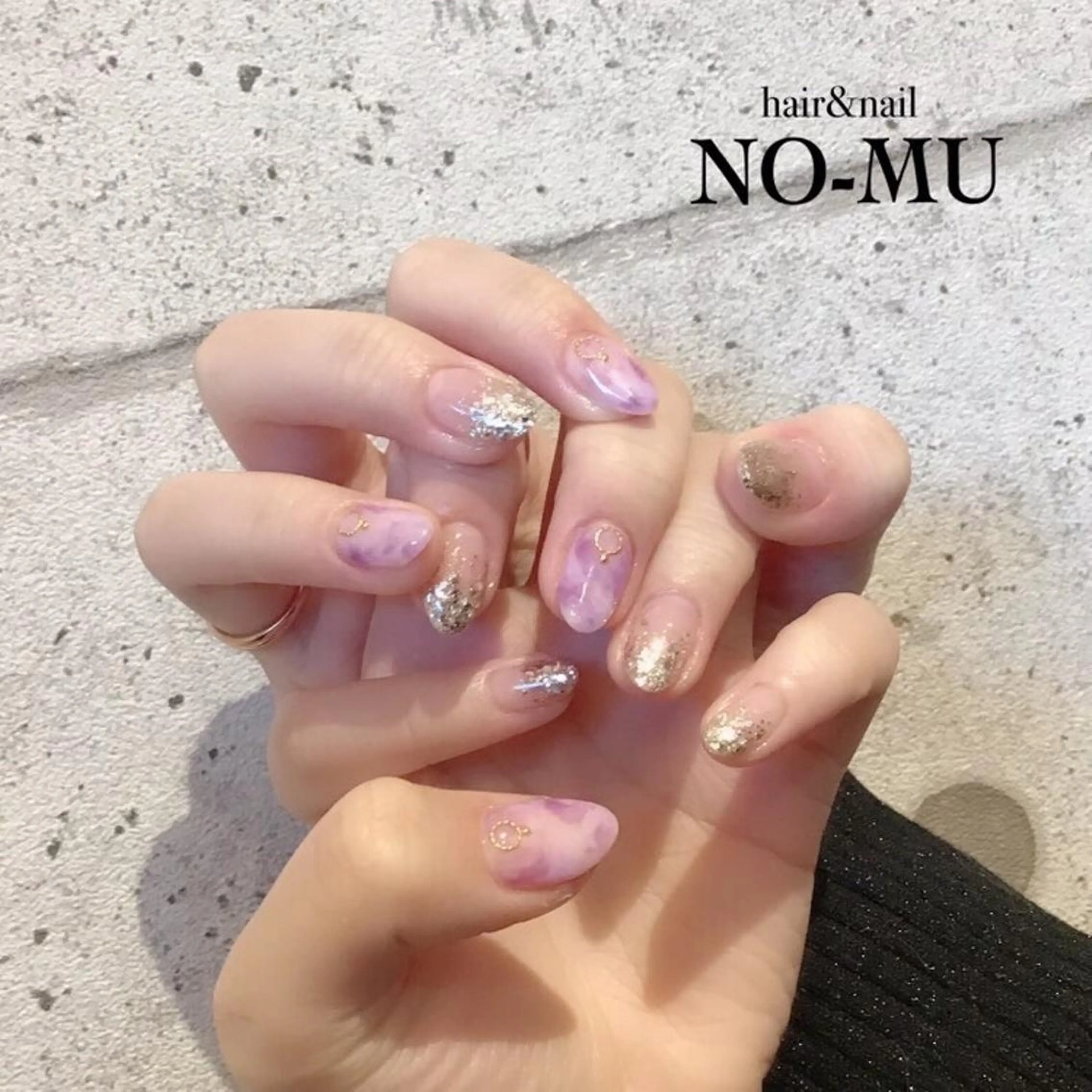 ネイル 大理石ネイル(マーブル) hair＆nail NO-MUのネイルデザイン