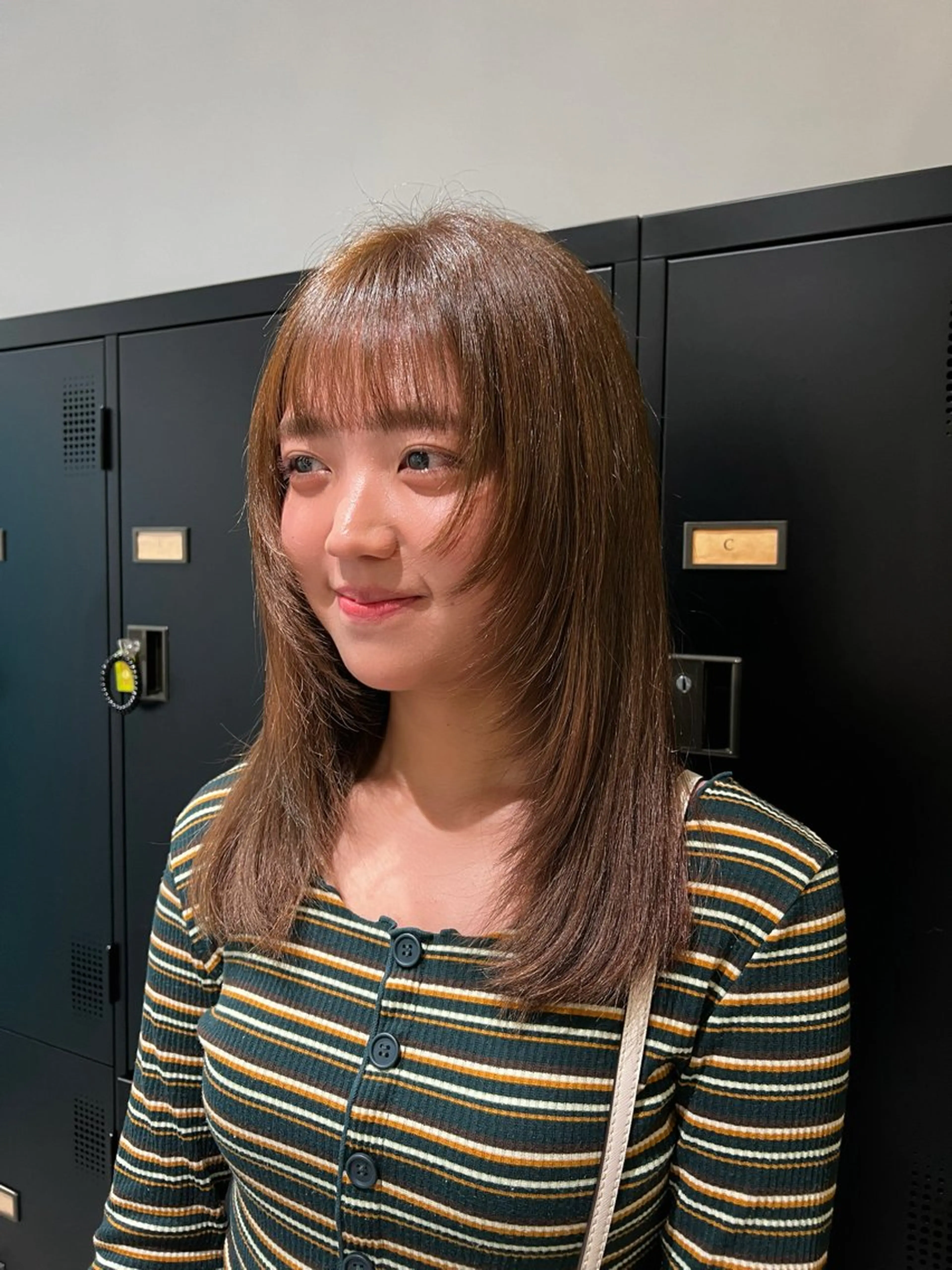 ミディアム カラー カット ヘアカラー 🌞レイヤー×カラー 前川那津美🌞のヘアスタイル