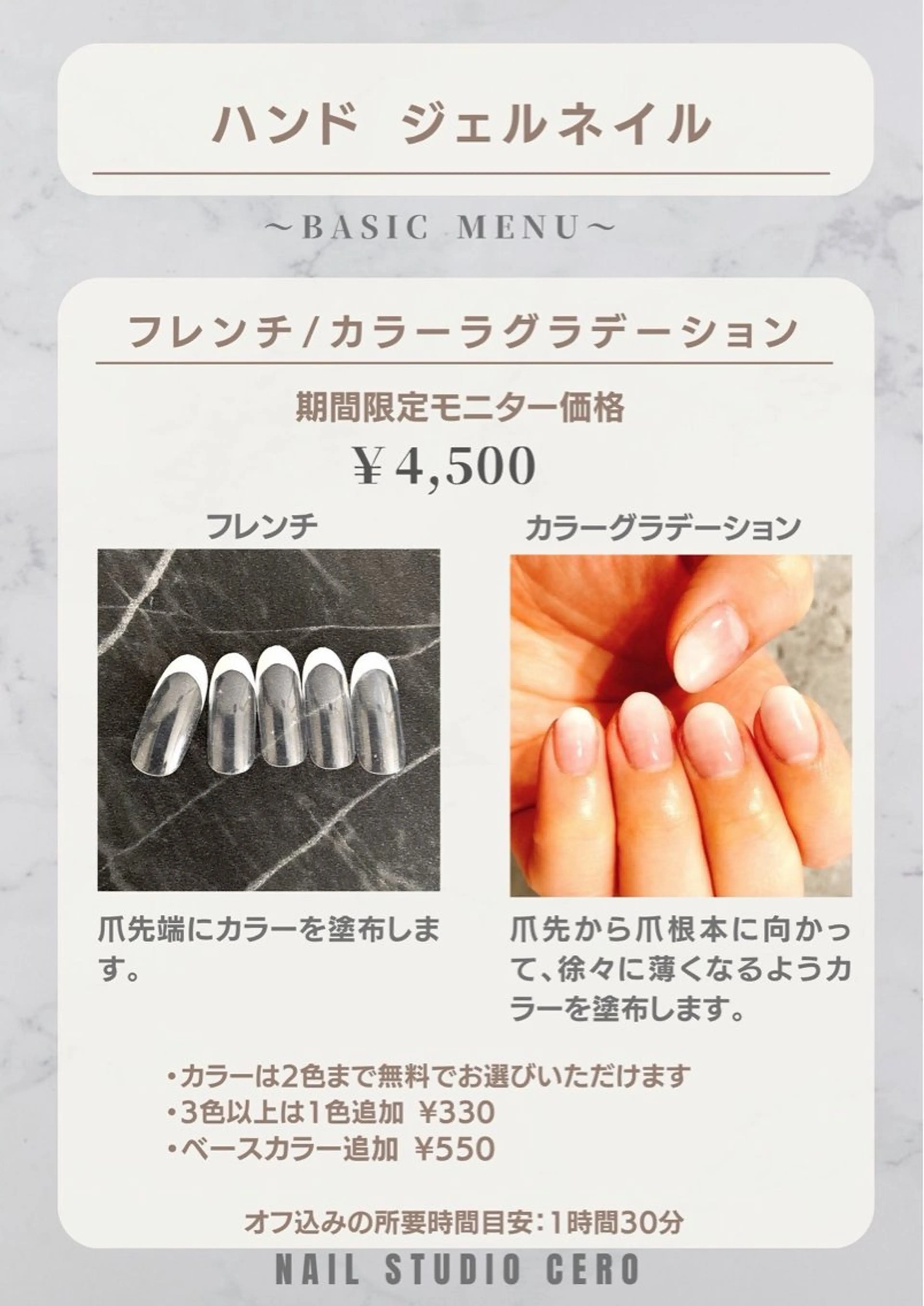 フレンチネイルの写真