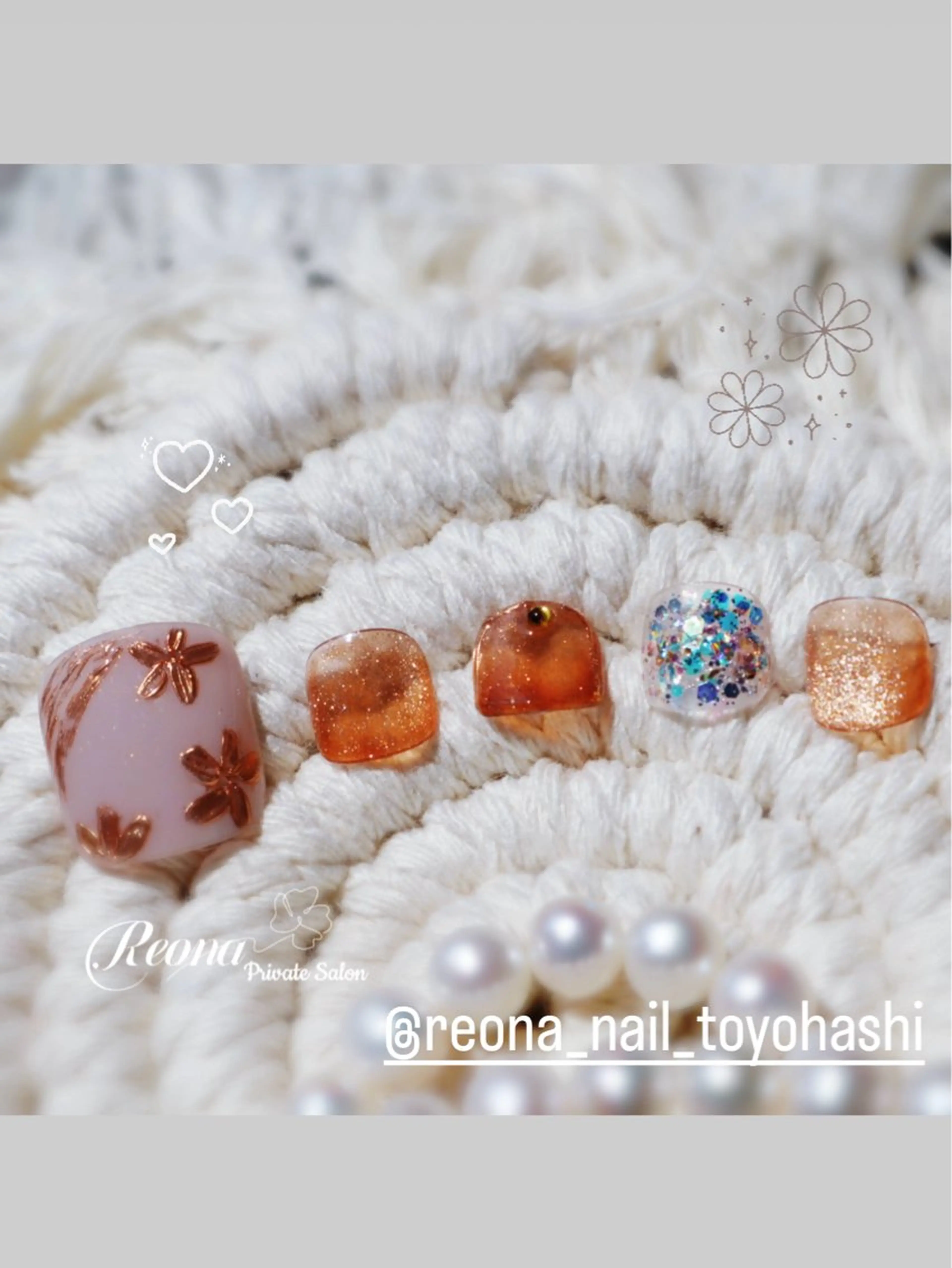 ネイル フットネイル Reona Nailのネイルデザイン