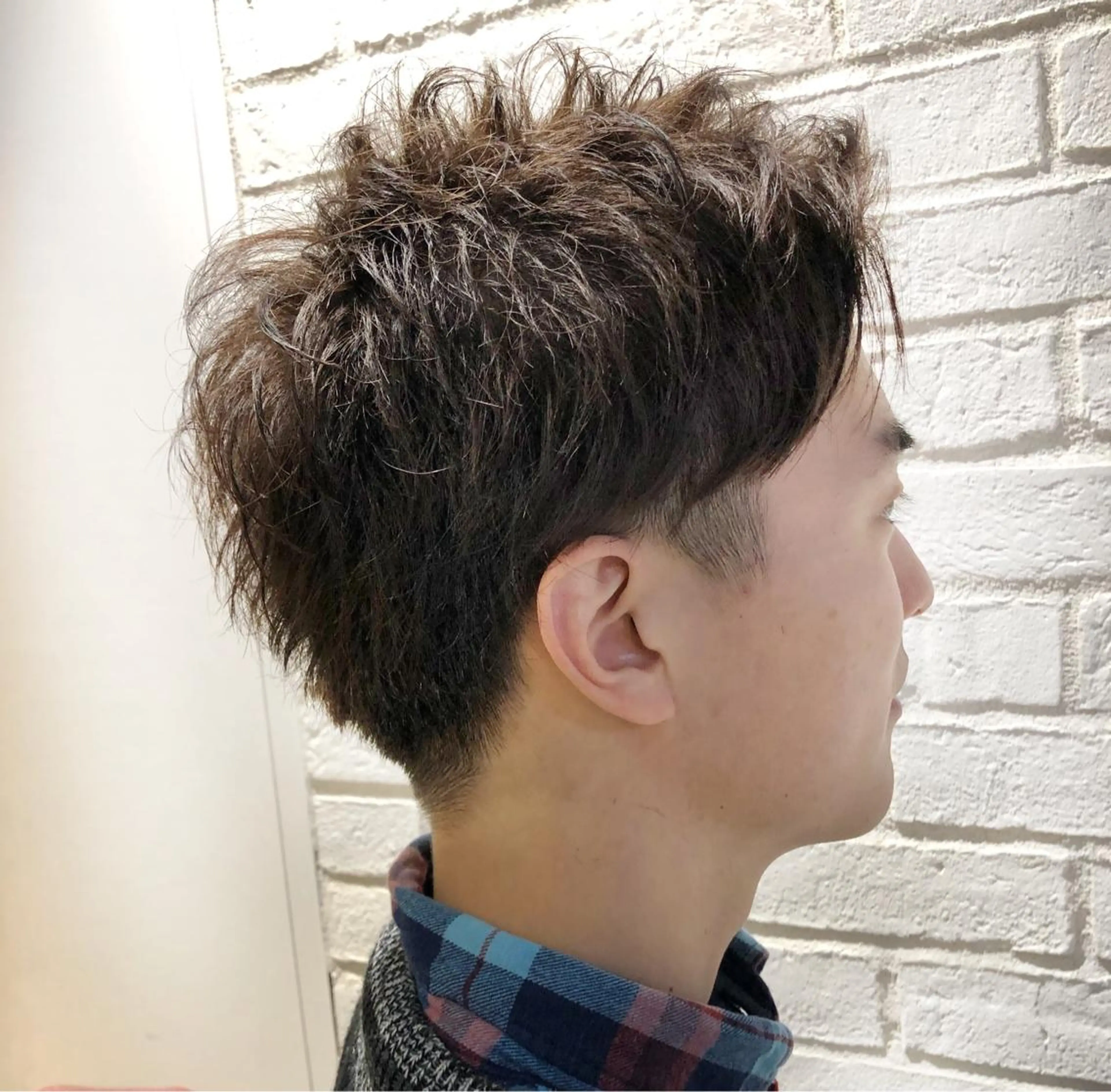 ショート メンズ ショートレイヤー ツーブロック レイヤーカット ショートヘア GO TODAY シェアサロン 新宿Aura店所属・佐藤 高徳のヘアスタイル