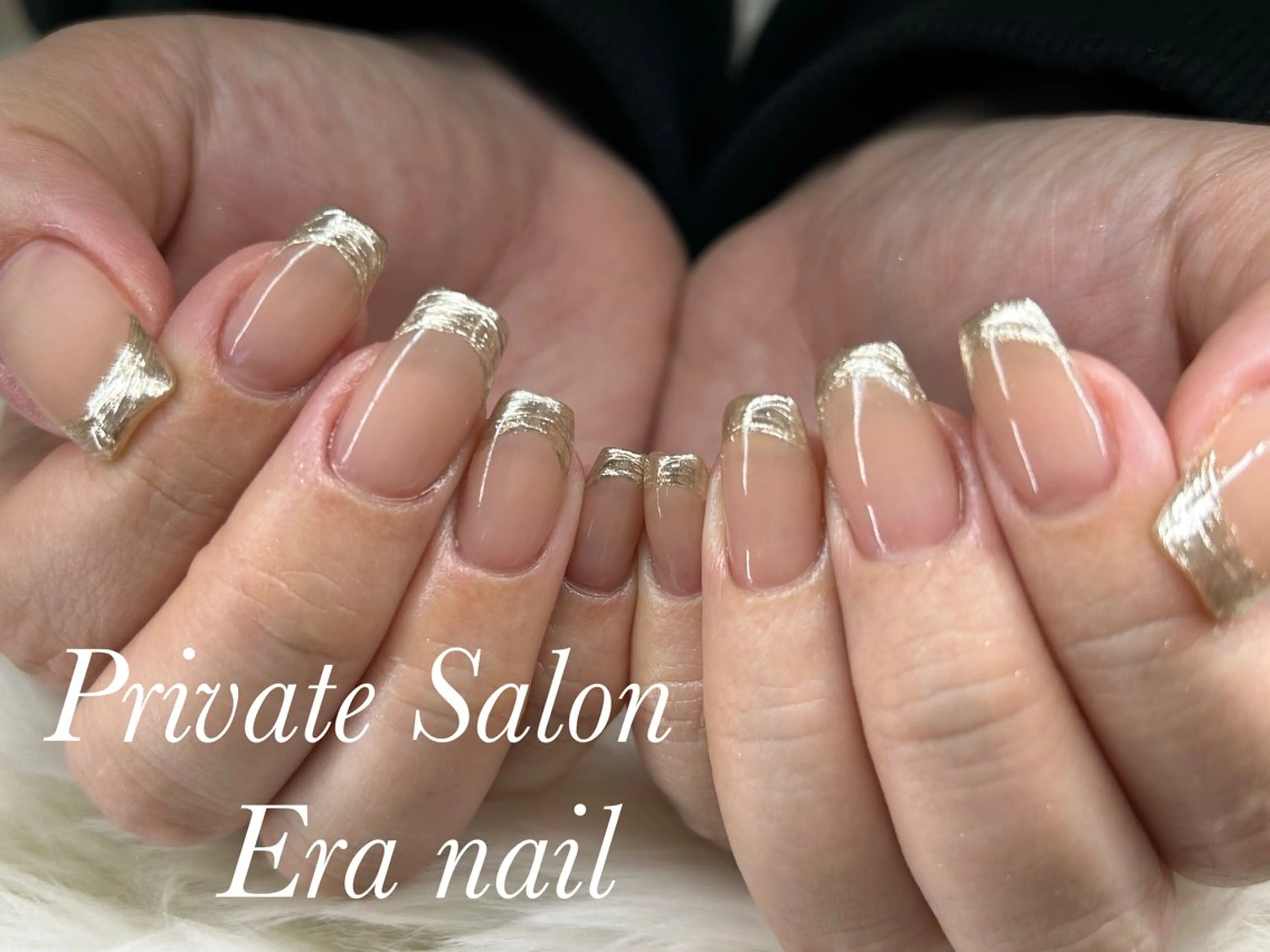 ネイル フレンチネイル ミラーネイル ハンドネイル Era nailのネイルデザイン