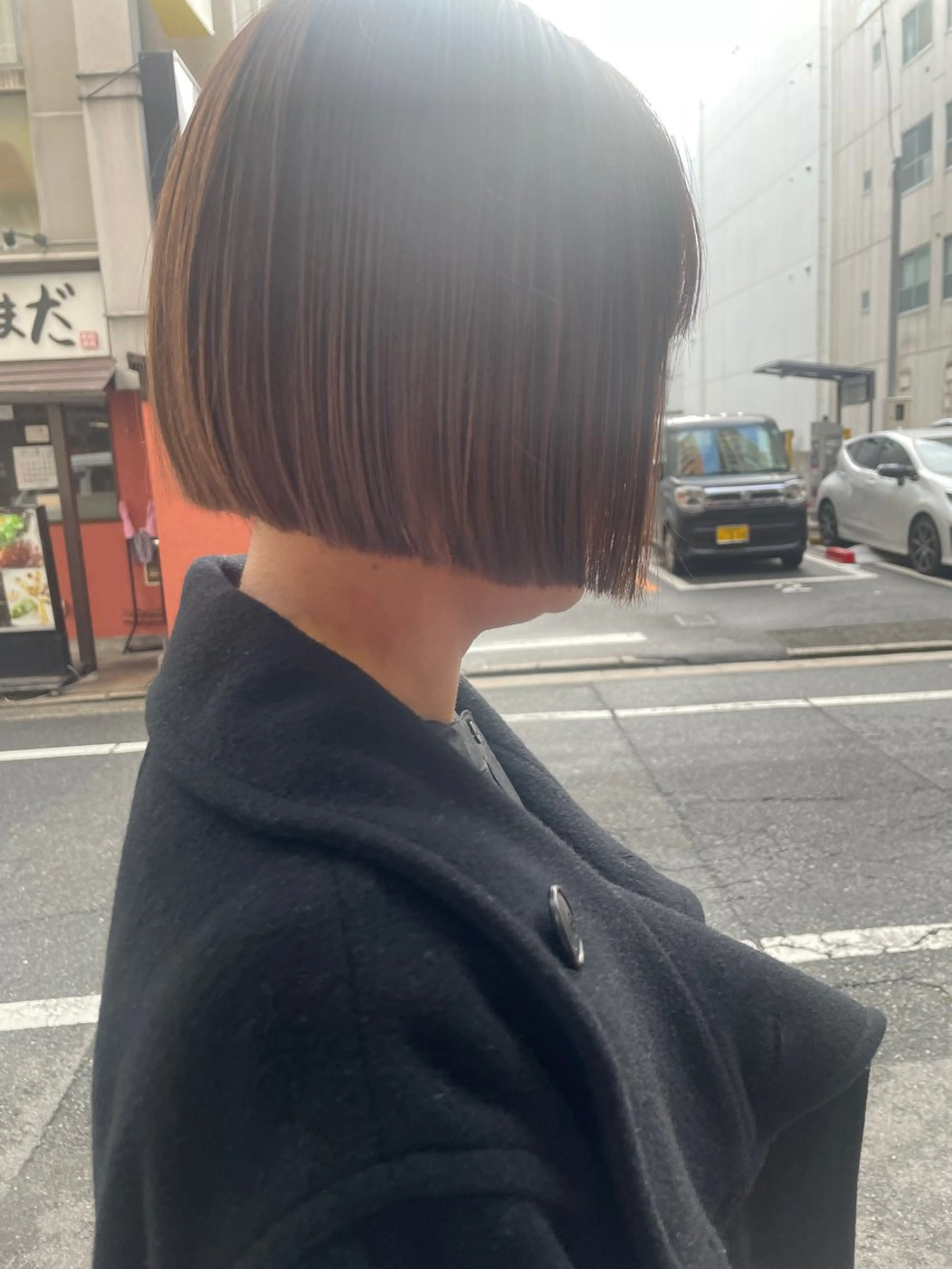 ショート カラー ボブ カット ヘアカラー トリートメント さの あやねのヘアスタイル