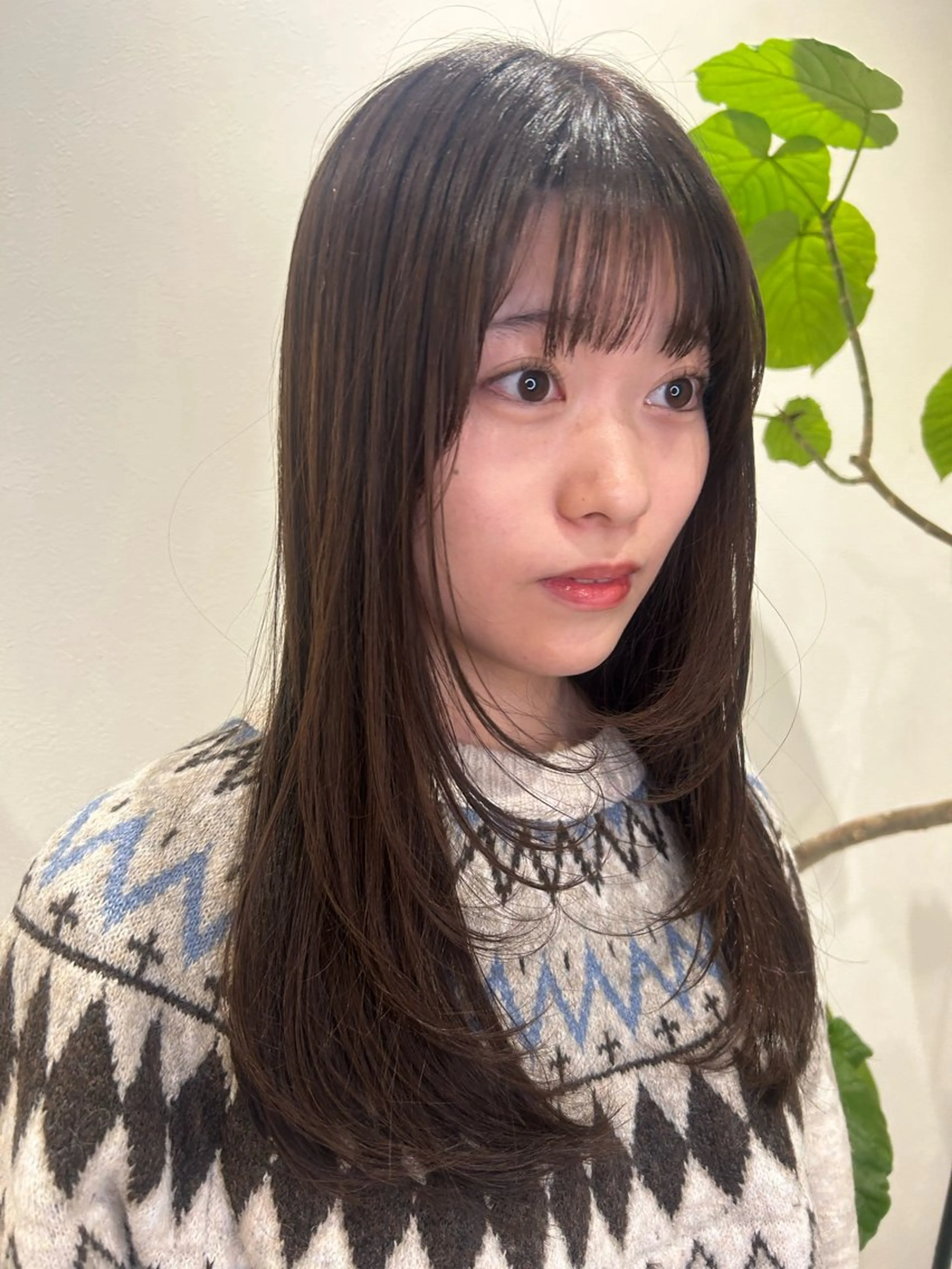 ロング カラー 顔まわりレイヤー 顔周りカット レイヤーカット VISUALIST所属・小倉/レイヤー/ 顔周りカット/naoのヘアスタイル