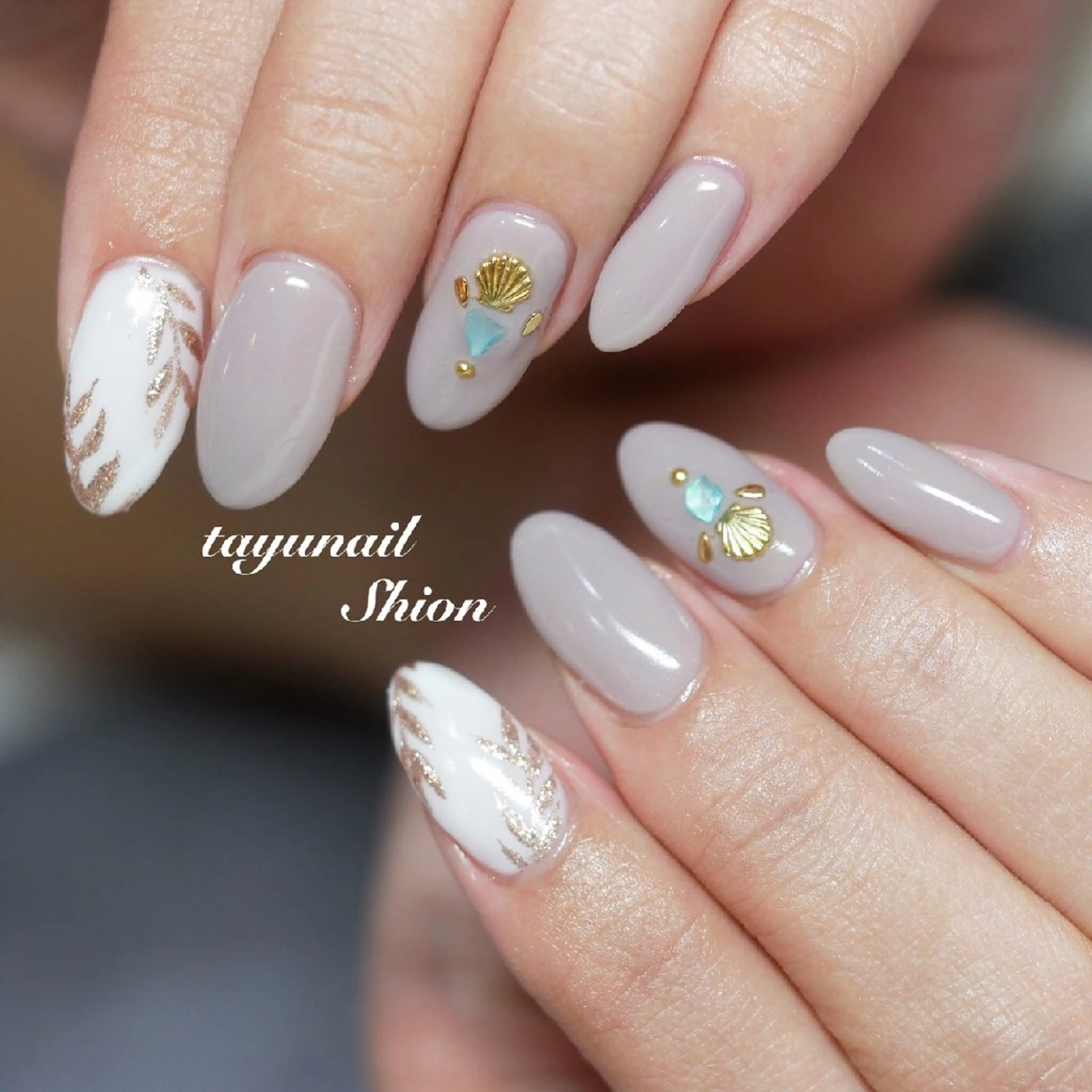 ネイル アートネイル ジェルネイル パラジェル 夏ネイル ネイルサロン 【たゆnail】のネイルデザイン