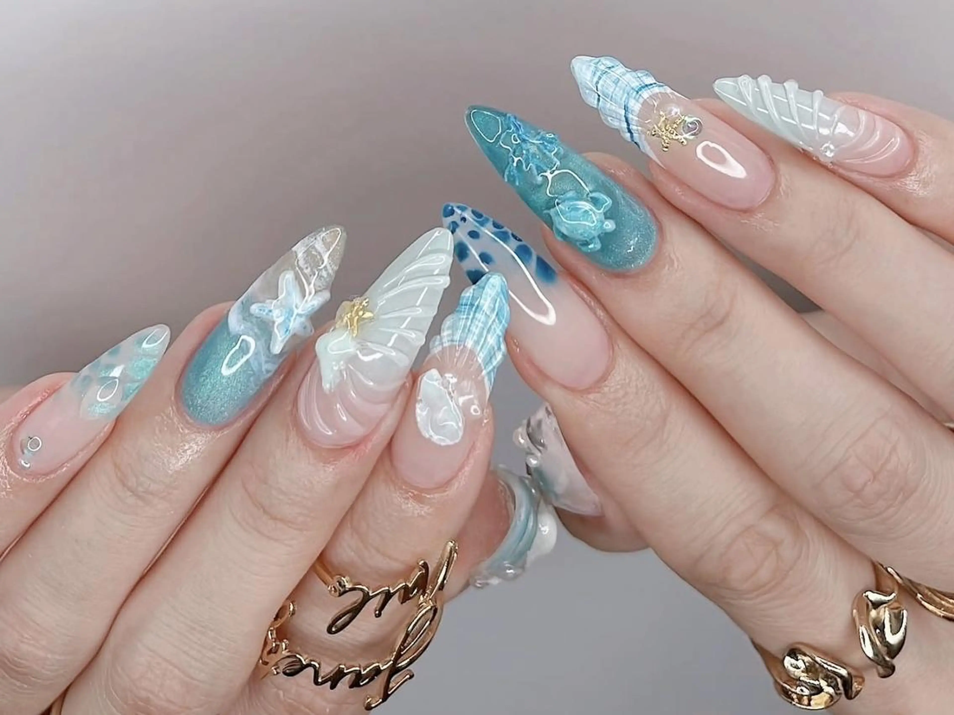 メンズ ネイル メンズ韓国風 アートネイル フレンチネイル ジェルネイル キラキラネイル ハンドネイル フットネイル Bloom kabukiのネイルデザイン