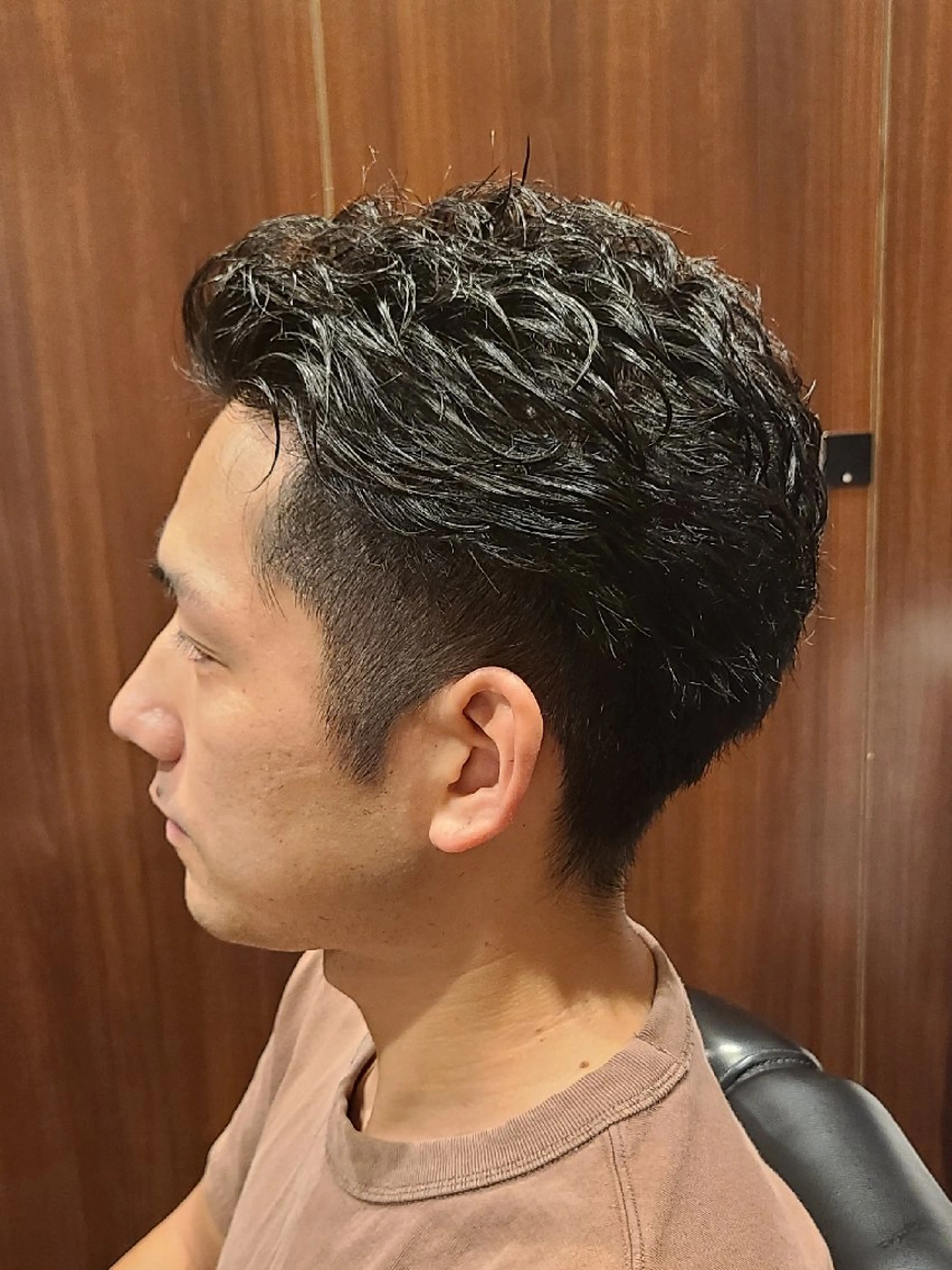 パーマ メンズ ショート メンズパーマ ショートヘア カット パーマ 針生 永遠のヘアスタイル