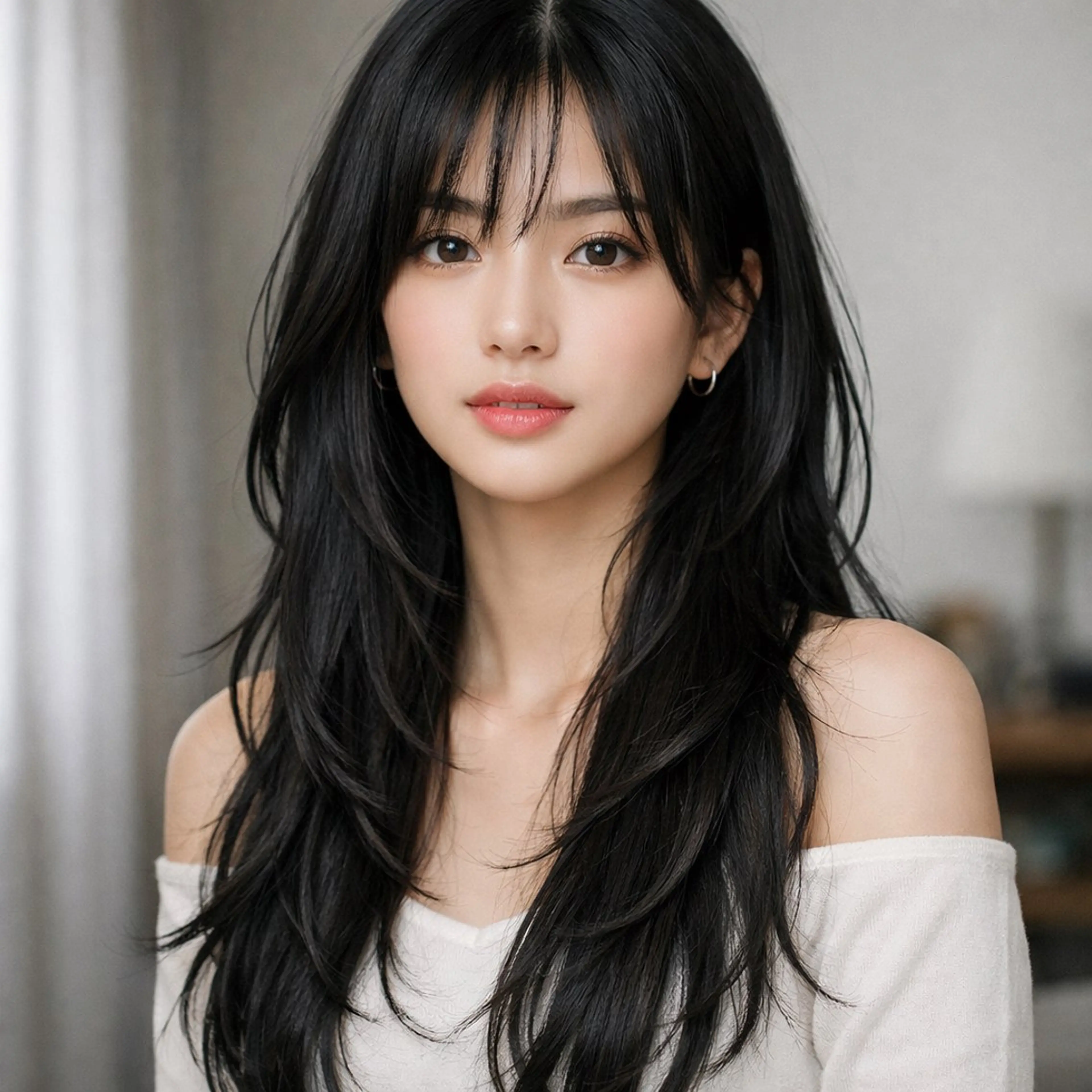 ロング カット 🖤韓国系🇰🇷カ ラーkokona🖤のヘアスタイル