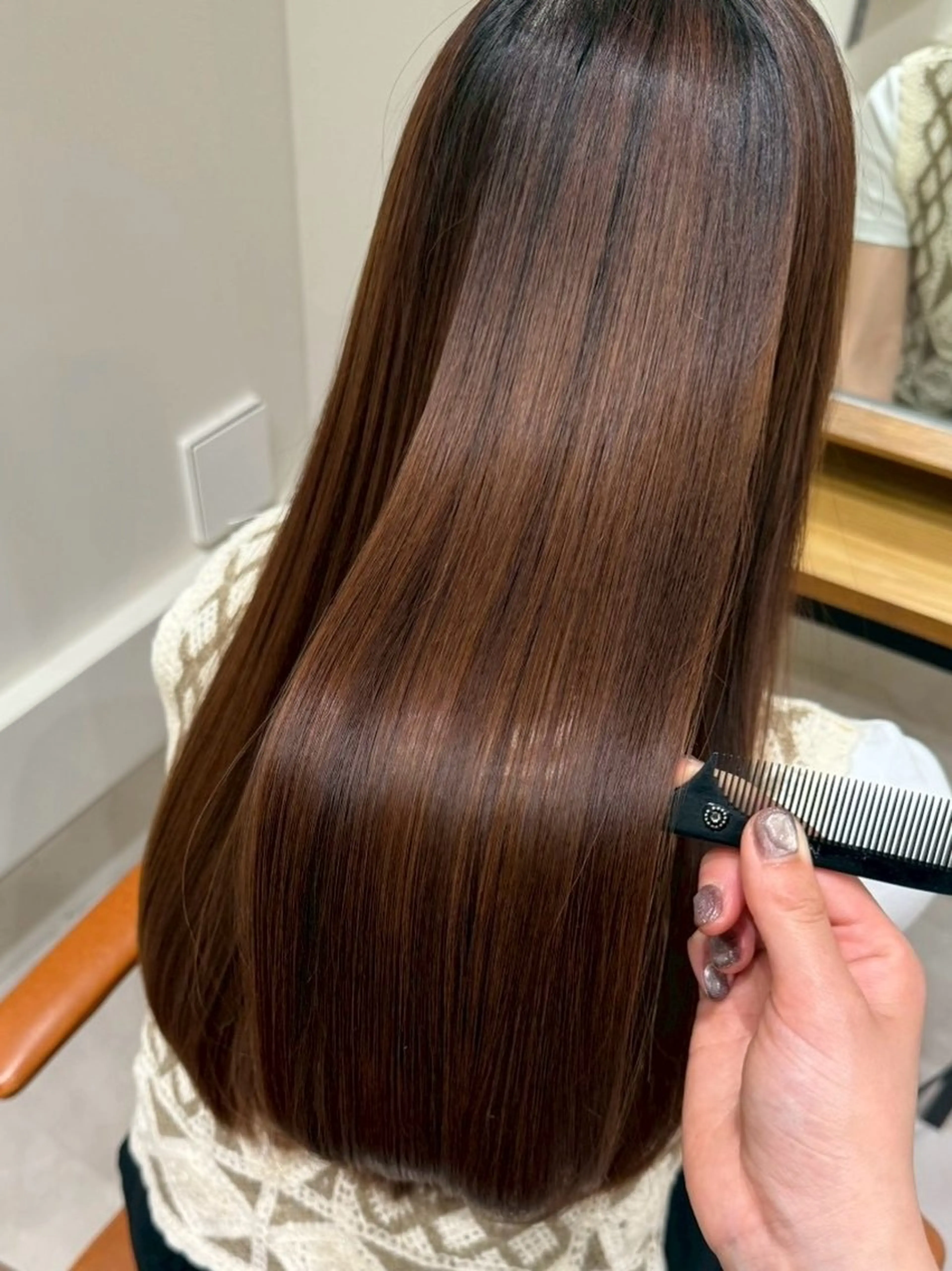 ロング 縮毛矯正 rion🪽 /縮毛矯正のヘアスタイル