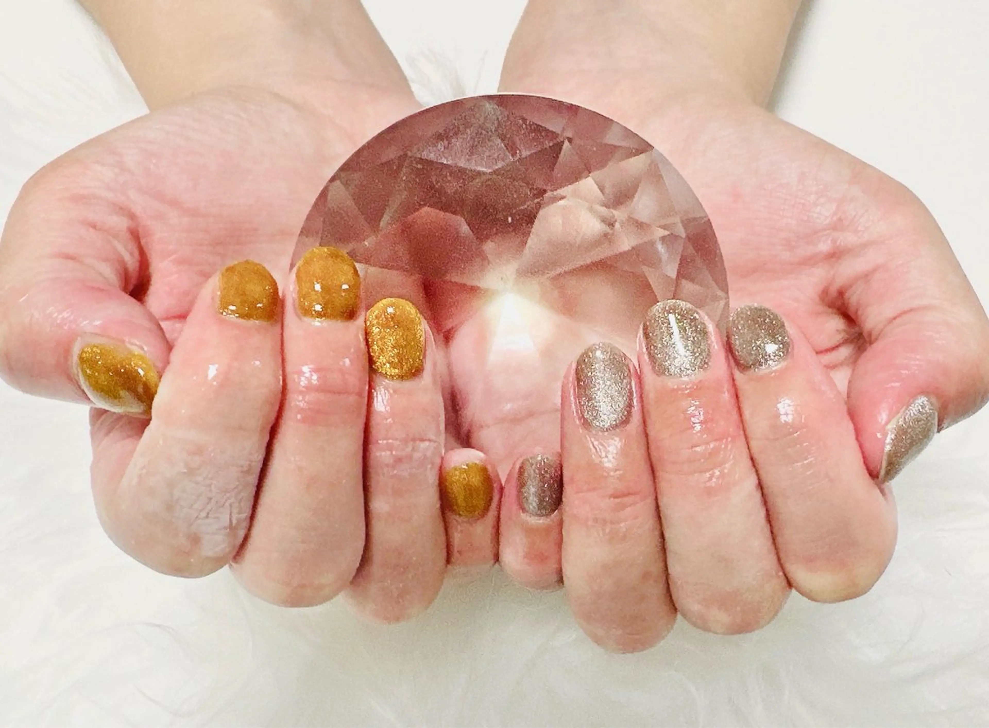 ネイル マグネットネイル ワンカラーネイル nailsalon oluoluのネイルデザイン