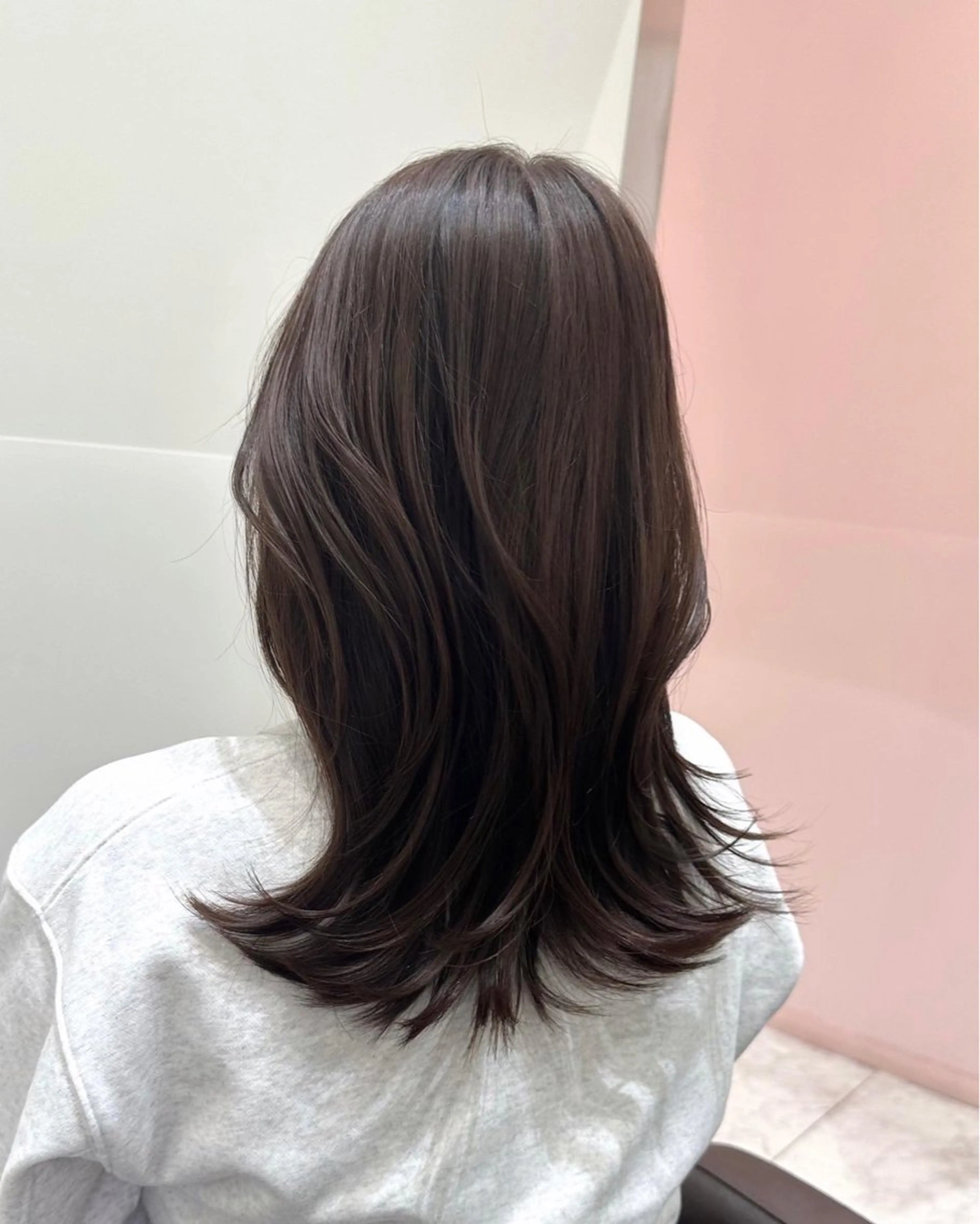 ロング カラー レイヤー/ハッシュ 渋谷/サッタのヘアスタイル