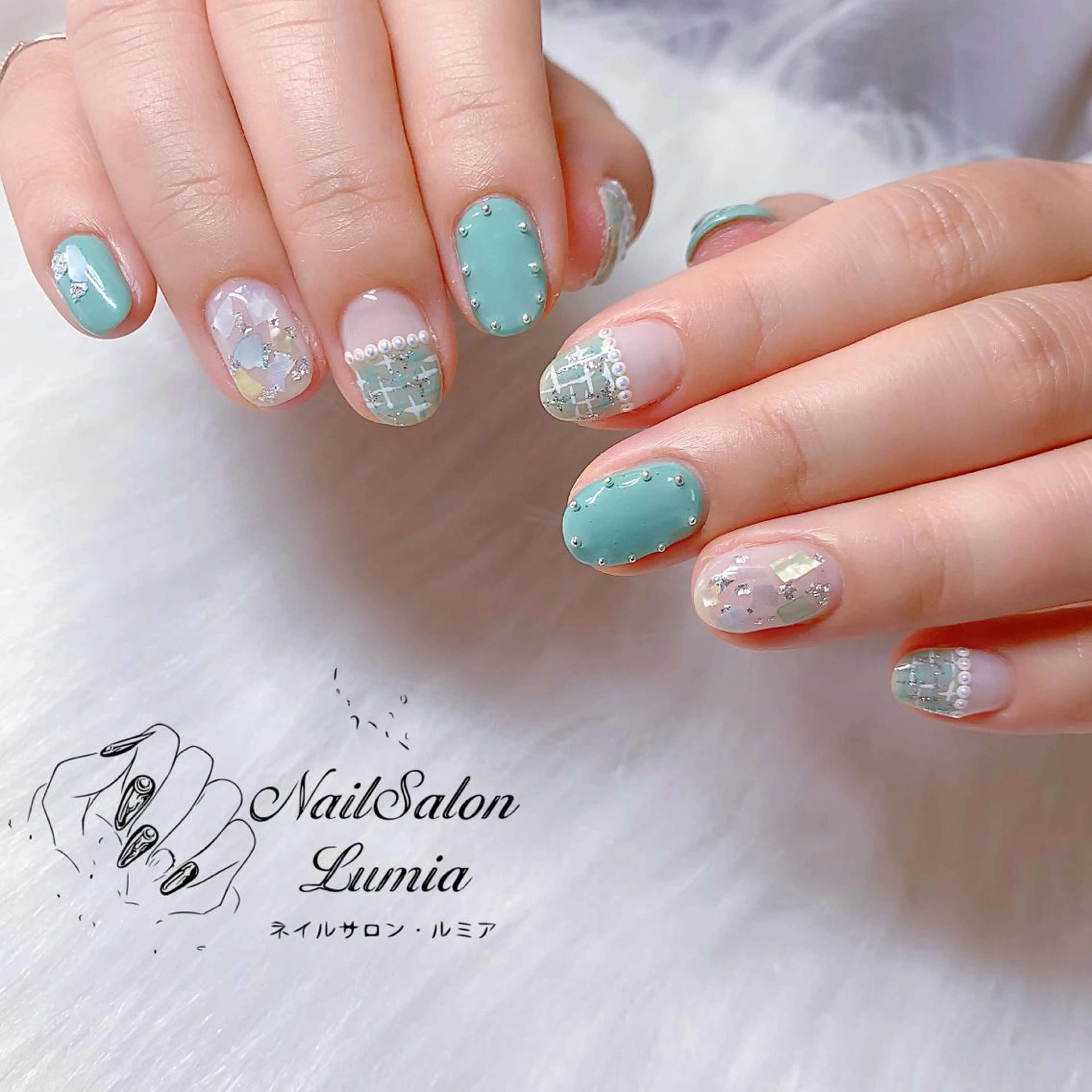 ネイル 持ち込み ハンドネイル ネイルサロン ルミア Lumia 店長のネイルデザイン