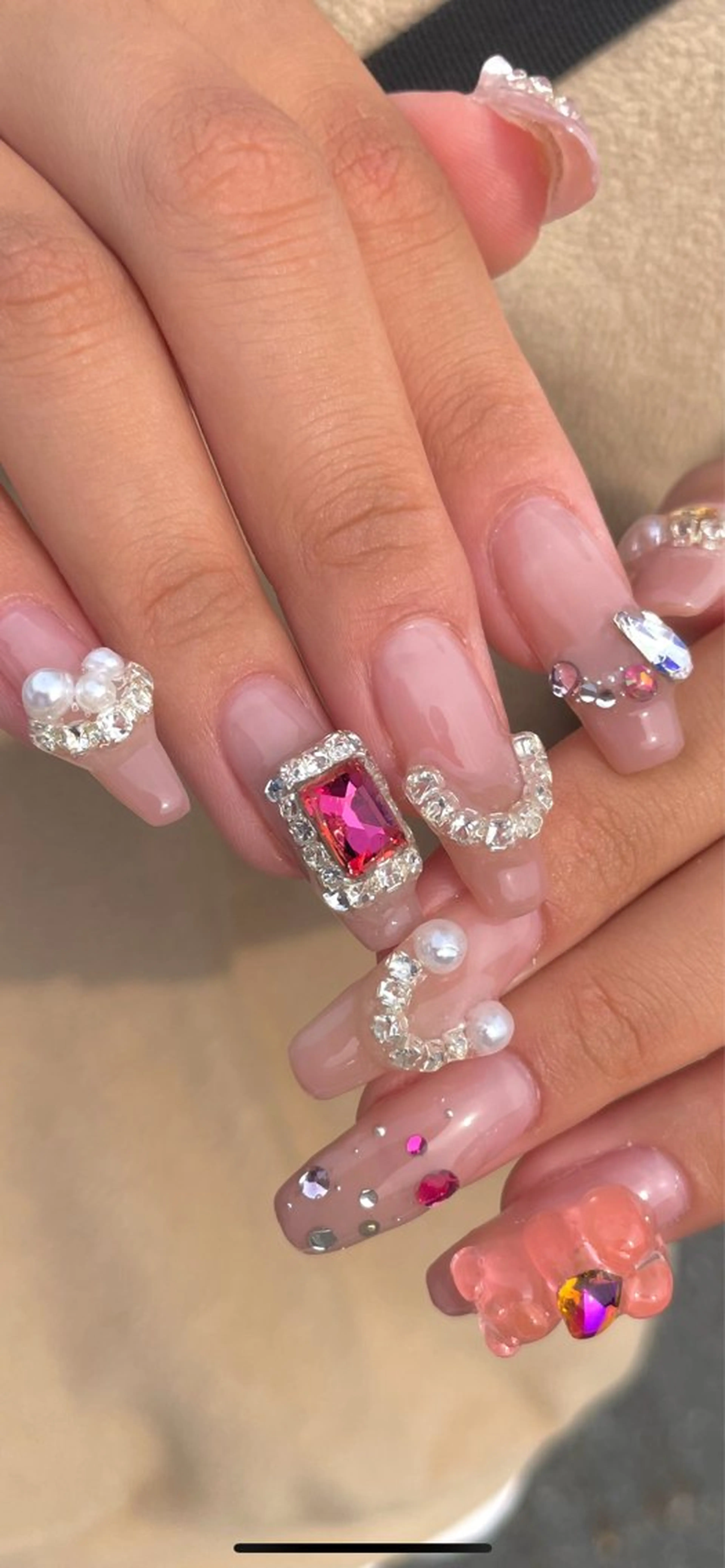 ネイル 氷ネイル・うるうるネイル 冬ネイル Ri-e's nailのネイルデザイン