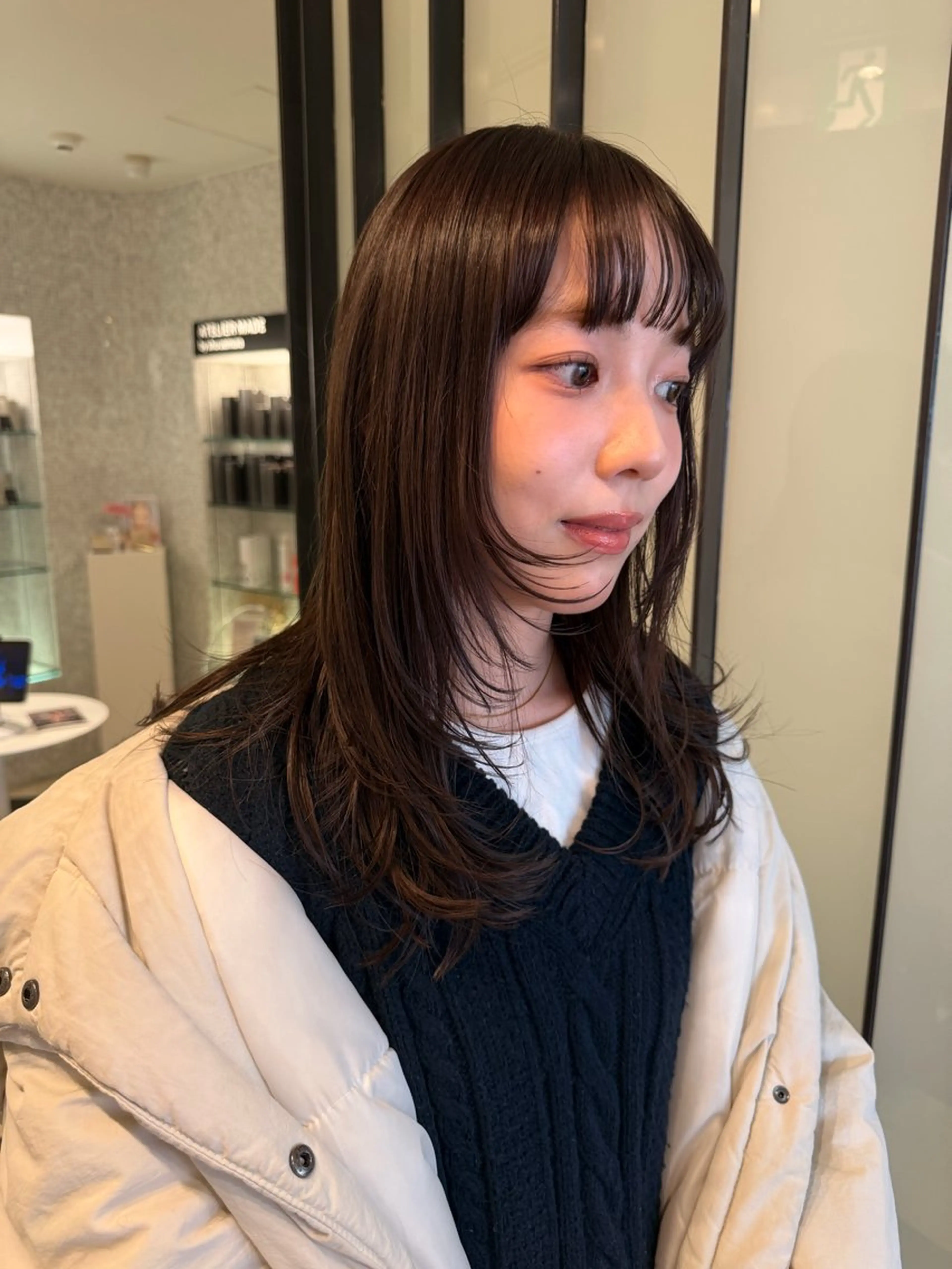 ミディアム カラー 林本　南壱人/カット /パーマ/カラーのヘアスタイル