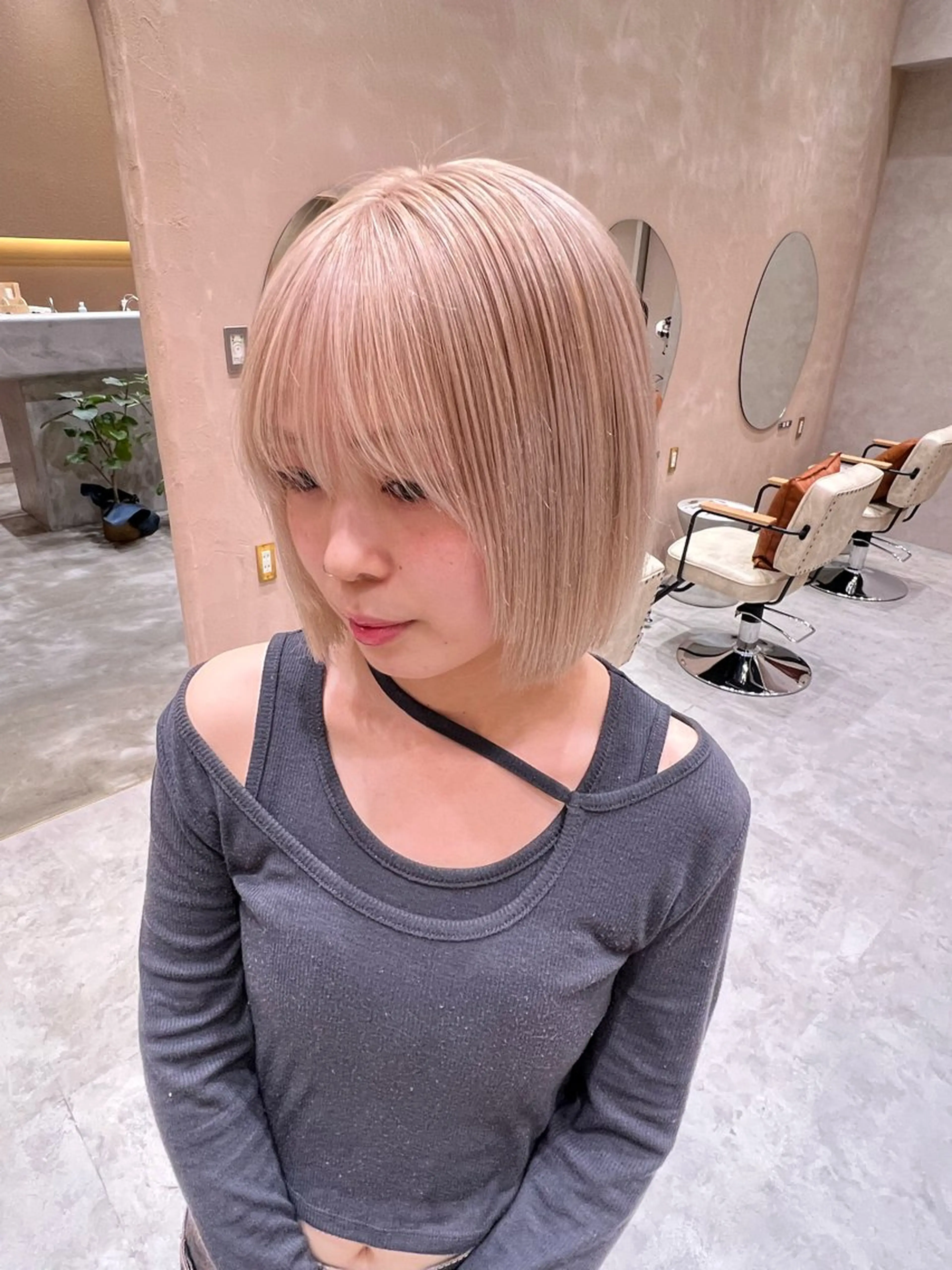 ショート カラー レイヤー/柔らか 透明感カラー/ゆきなのヘアスタイル