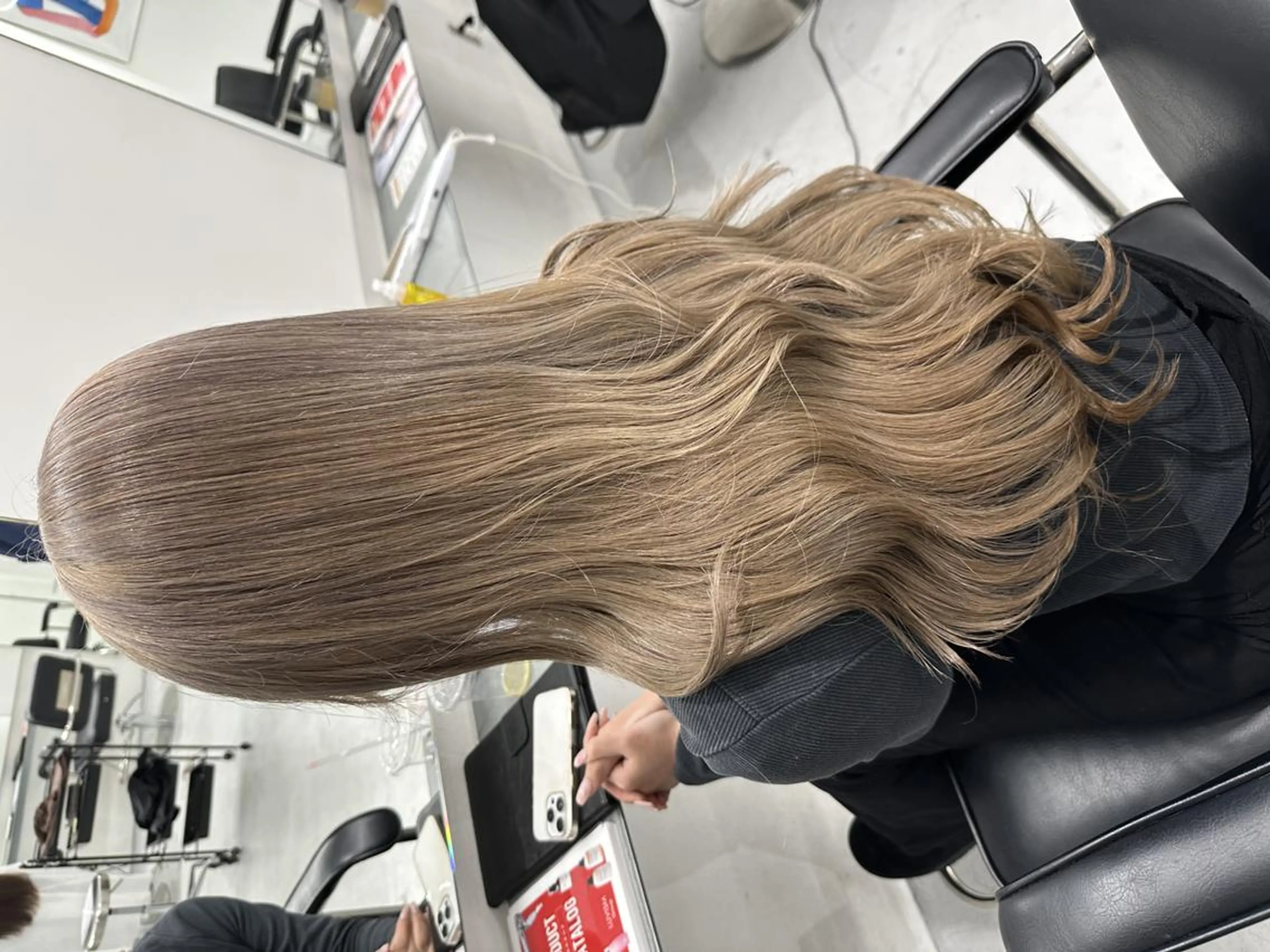 ロング ヘアカラー トリートメント ベージュカラー/ 新潟/万代/なお🎀のヘアスタイル