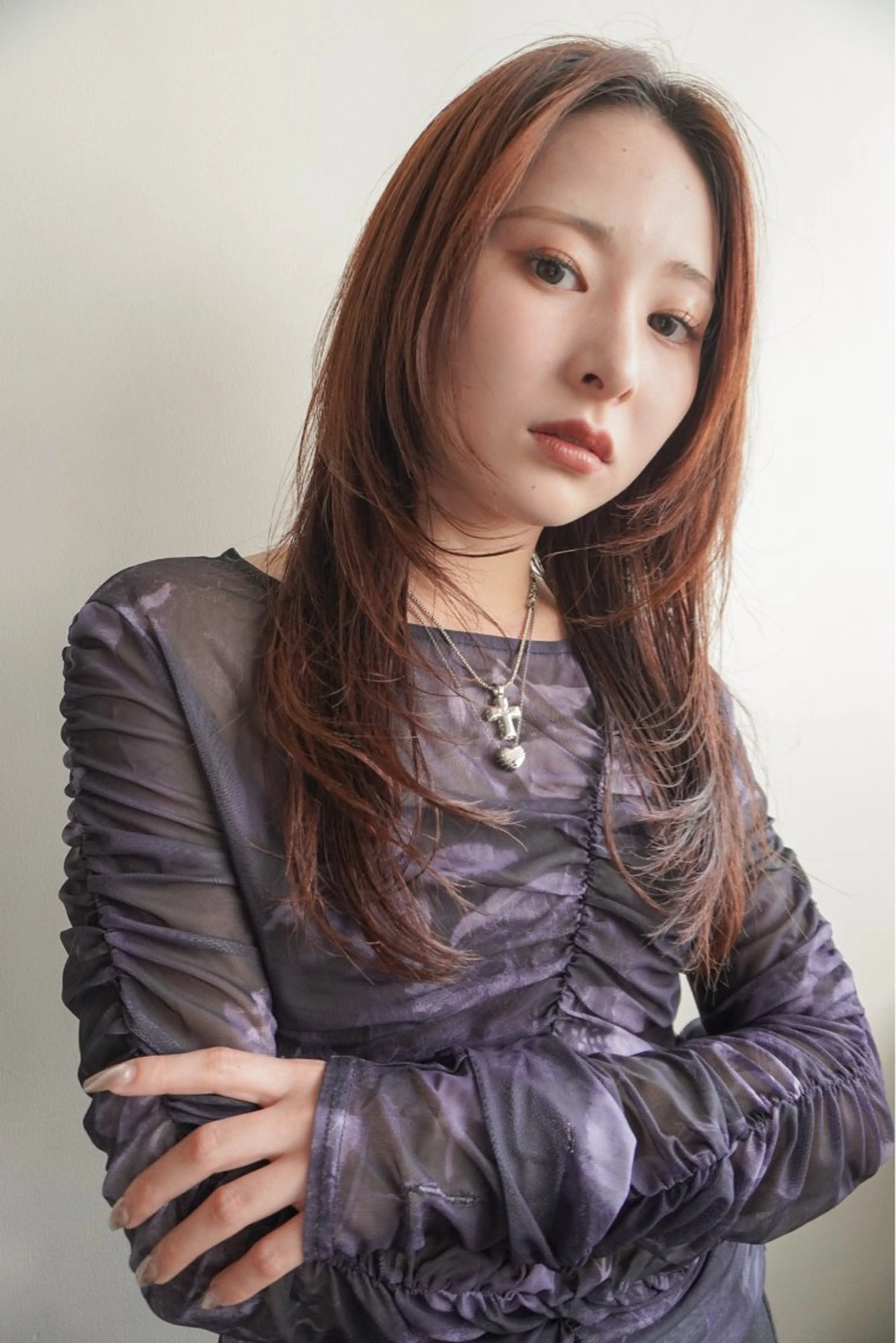 セミロング カラー レイヤーカット シャギー レイヤー/似合わせ TAKUYAのヘアスタイル