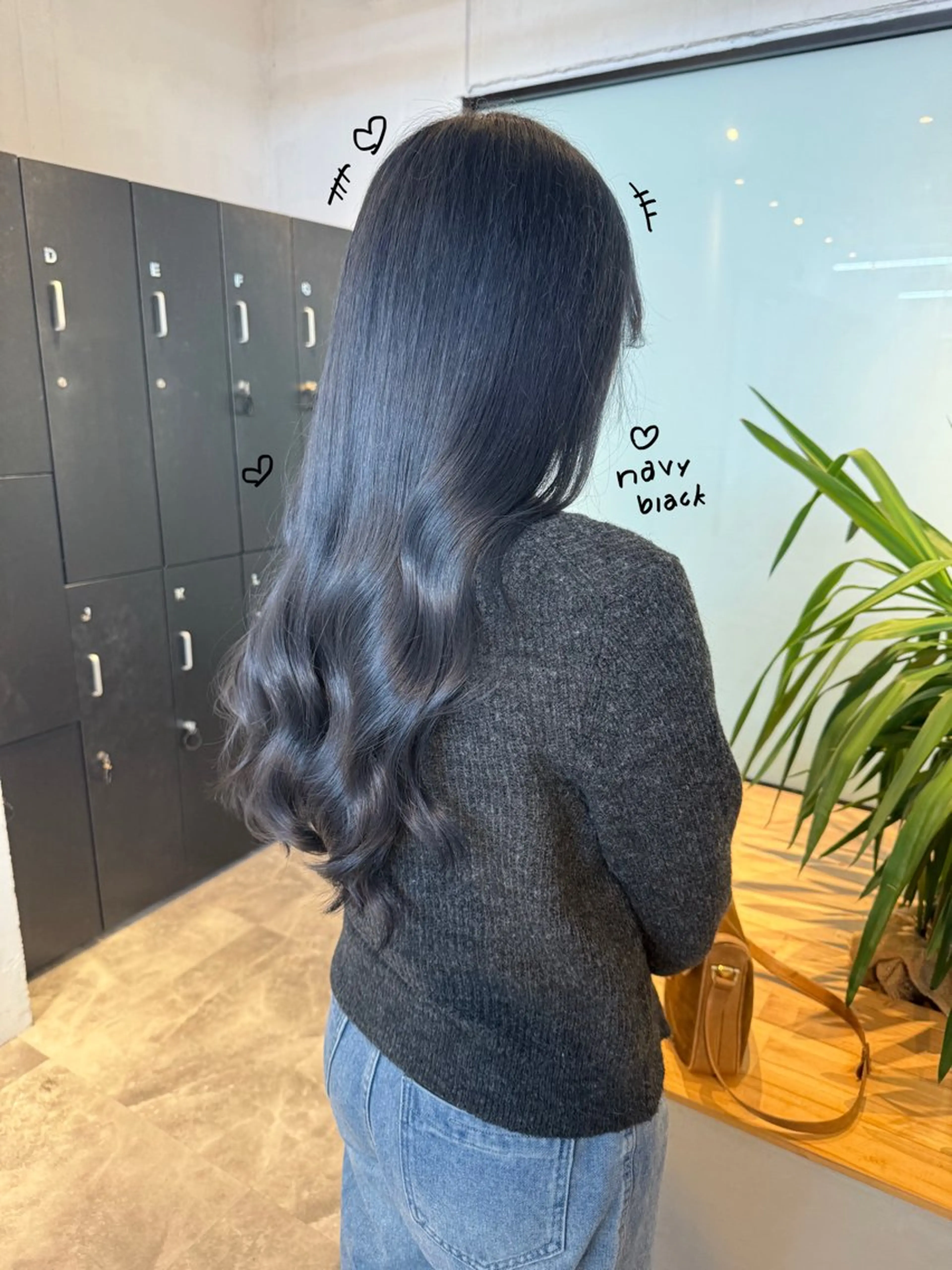 ロング カラー カット ヘアカラー 韓国ヘア特化 💟 ララア 💟のヘアスタイル