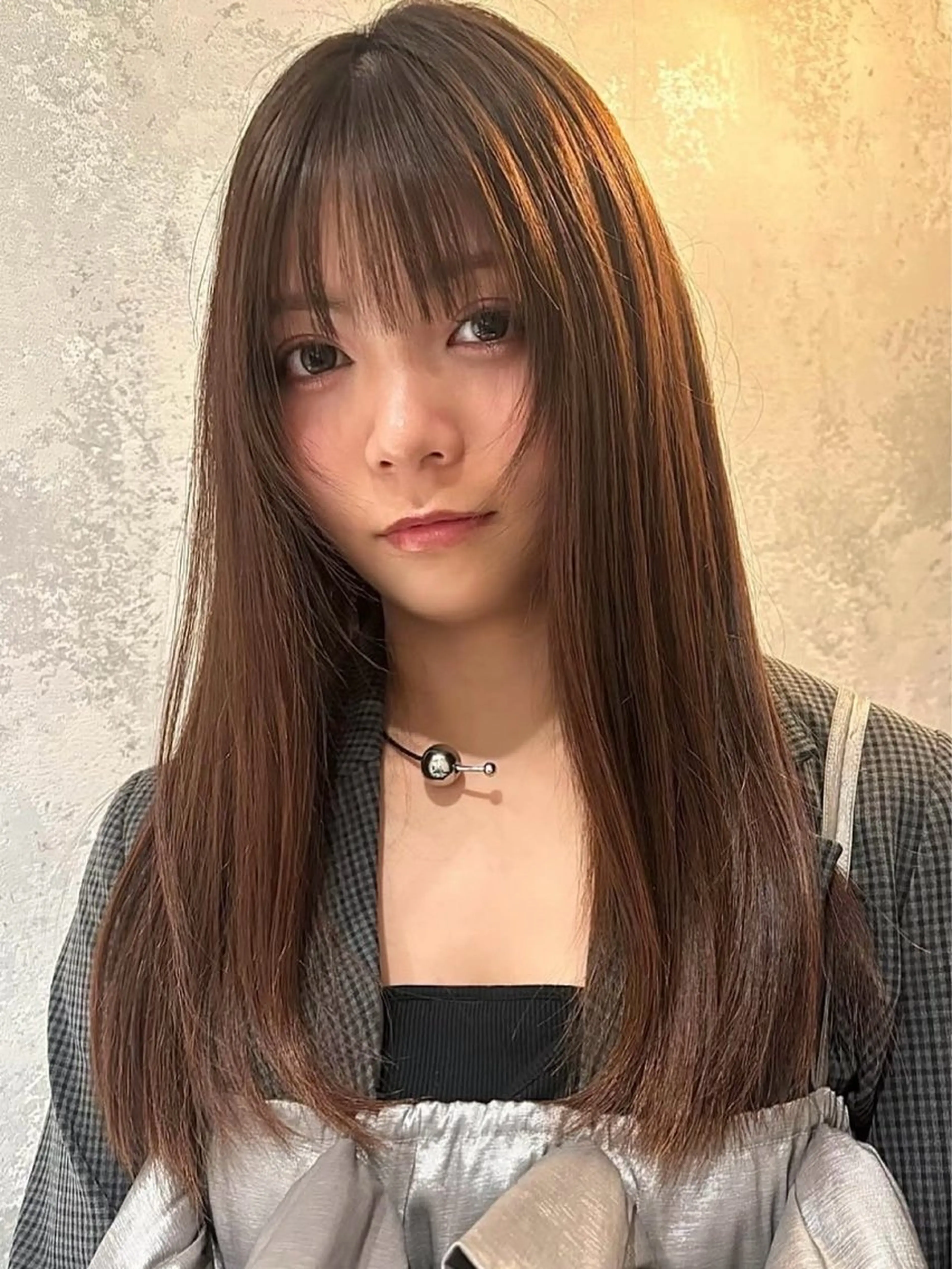 セミロング ゆうか カラー/ヘアセットのヘアスタイル