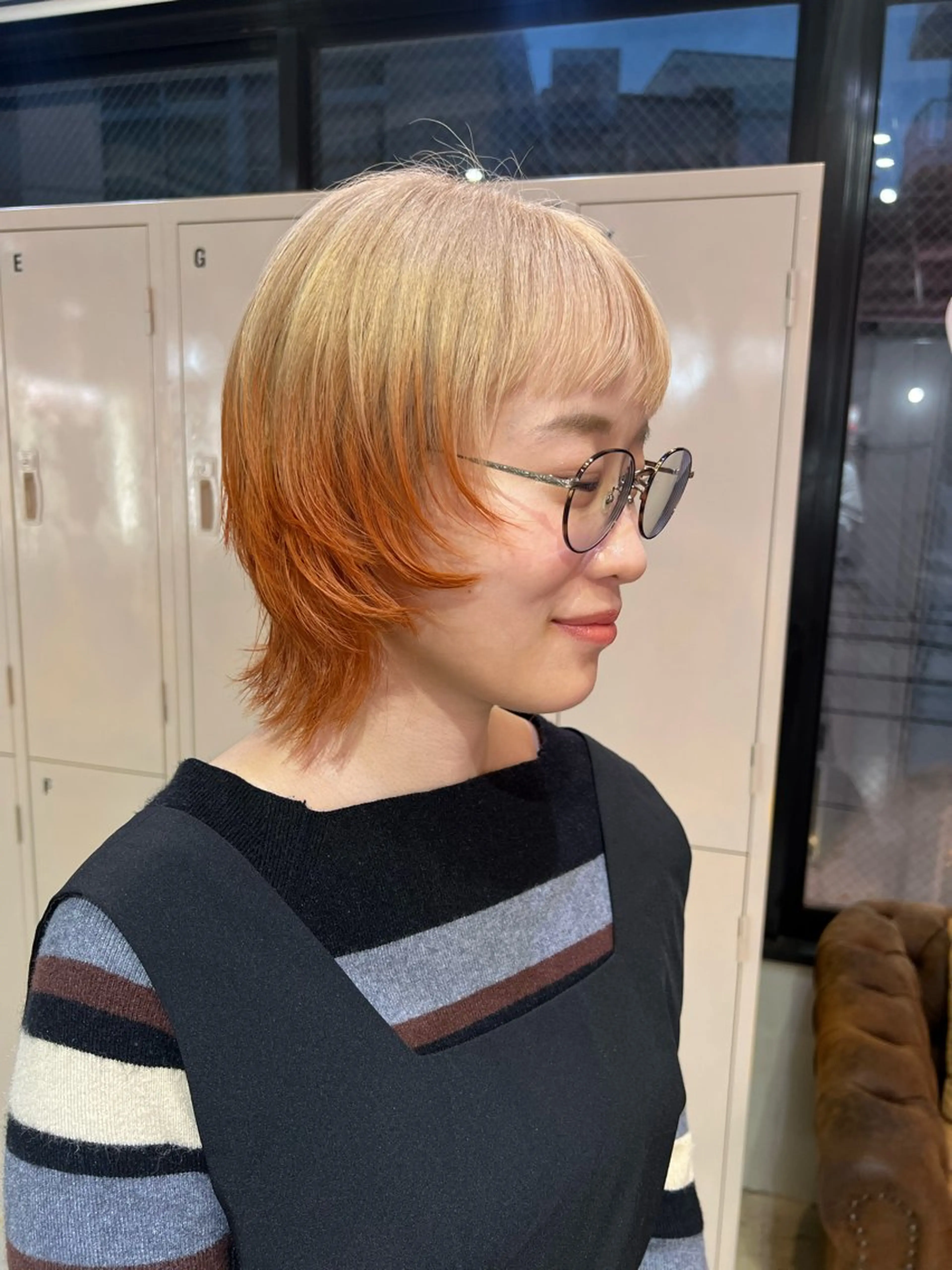 ミディアム ヘアカラー トリートメント 💥ウルフカット デザインあんな💥のヘアスタイル