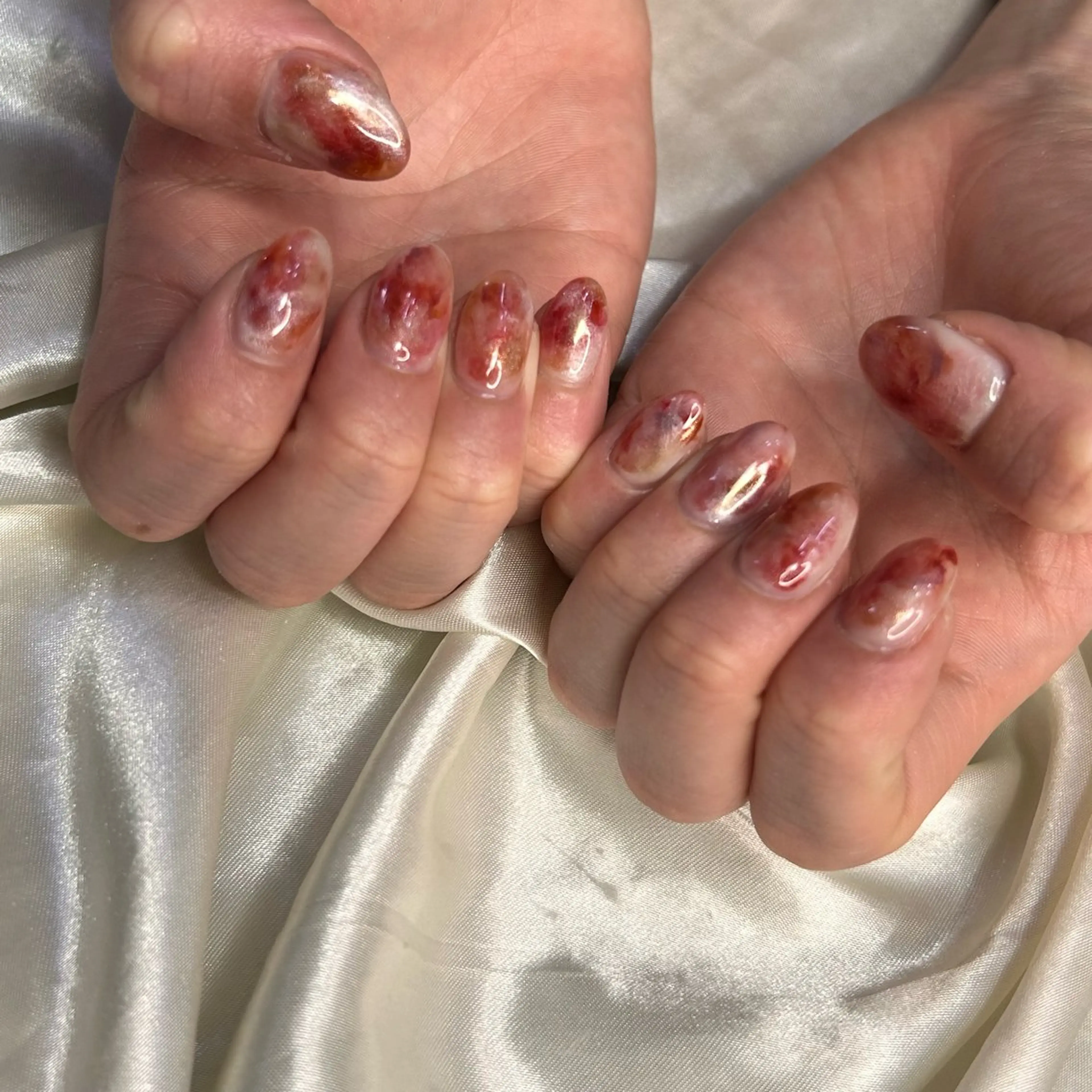 ネイル ハンドネイル 西岡 杏のネイルデザイン