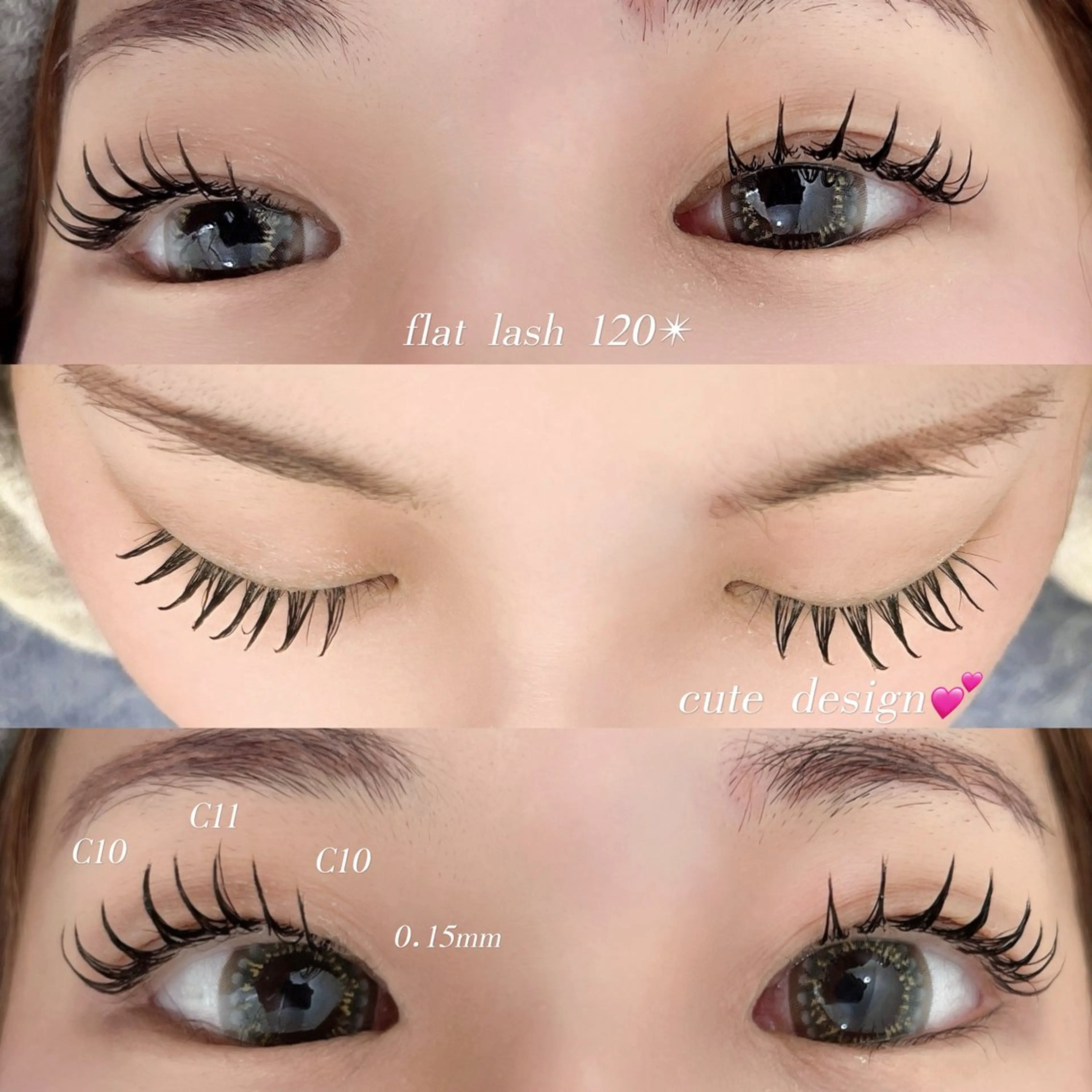 マツエク・マツパ フラットラッシュ kaede 🐹のマツエク・マツパデザイン