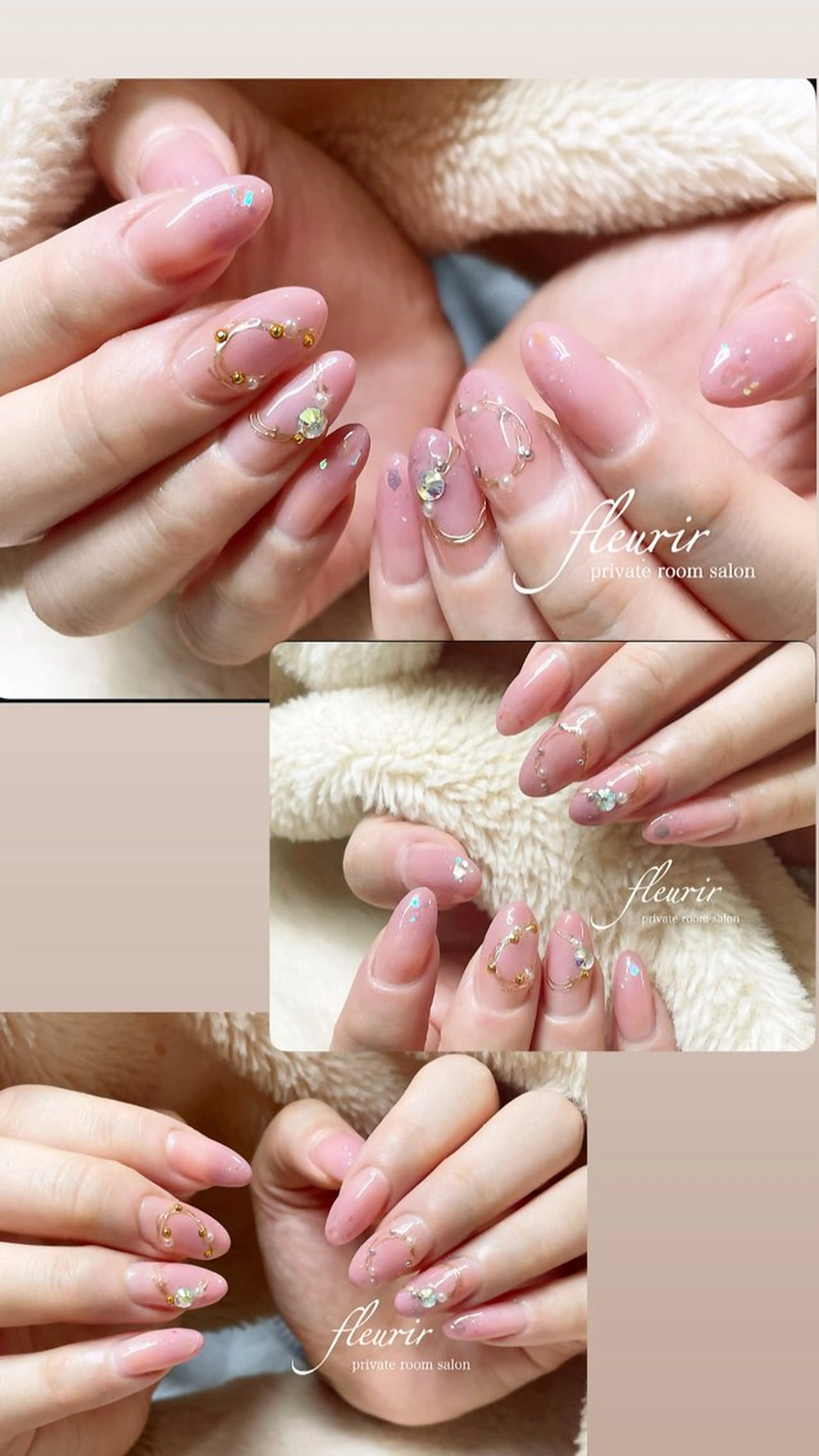 ネイル アートネイル ハート ホログラムネイル ミラーネイル ピンク ハンドネイル フルリール 【プライベートサロンのネイルデザイン