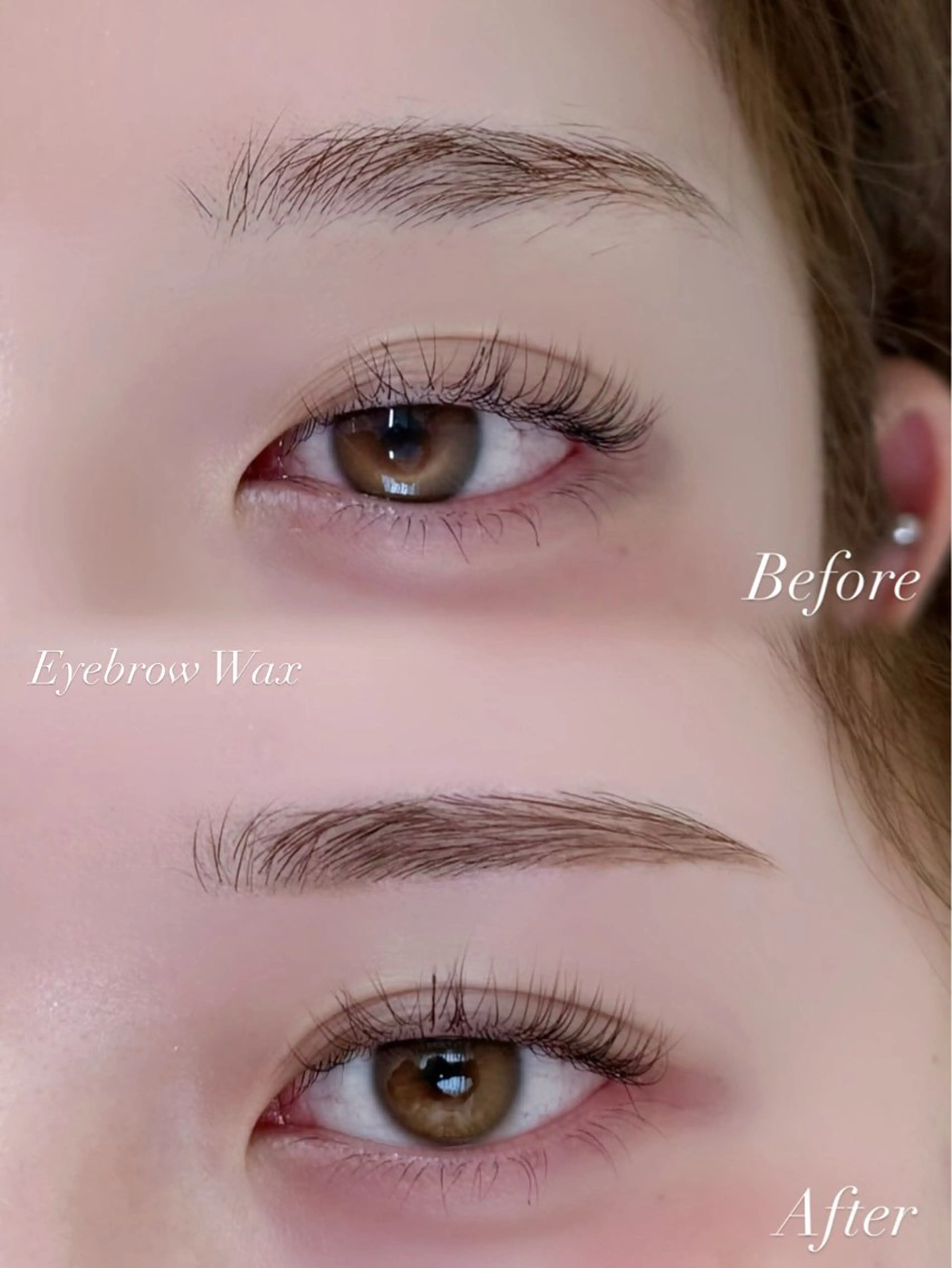 【アイブロウWAX】保湿＋メイク仕上げの写真