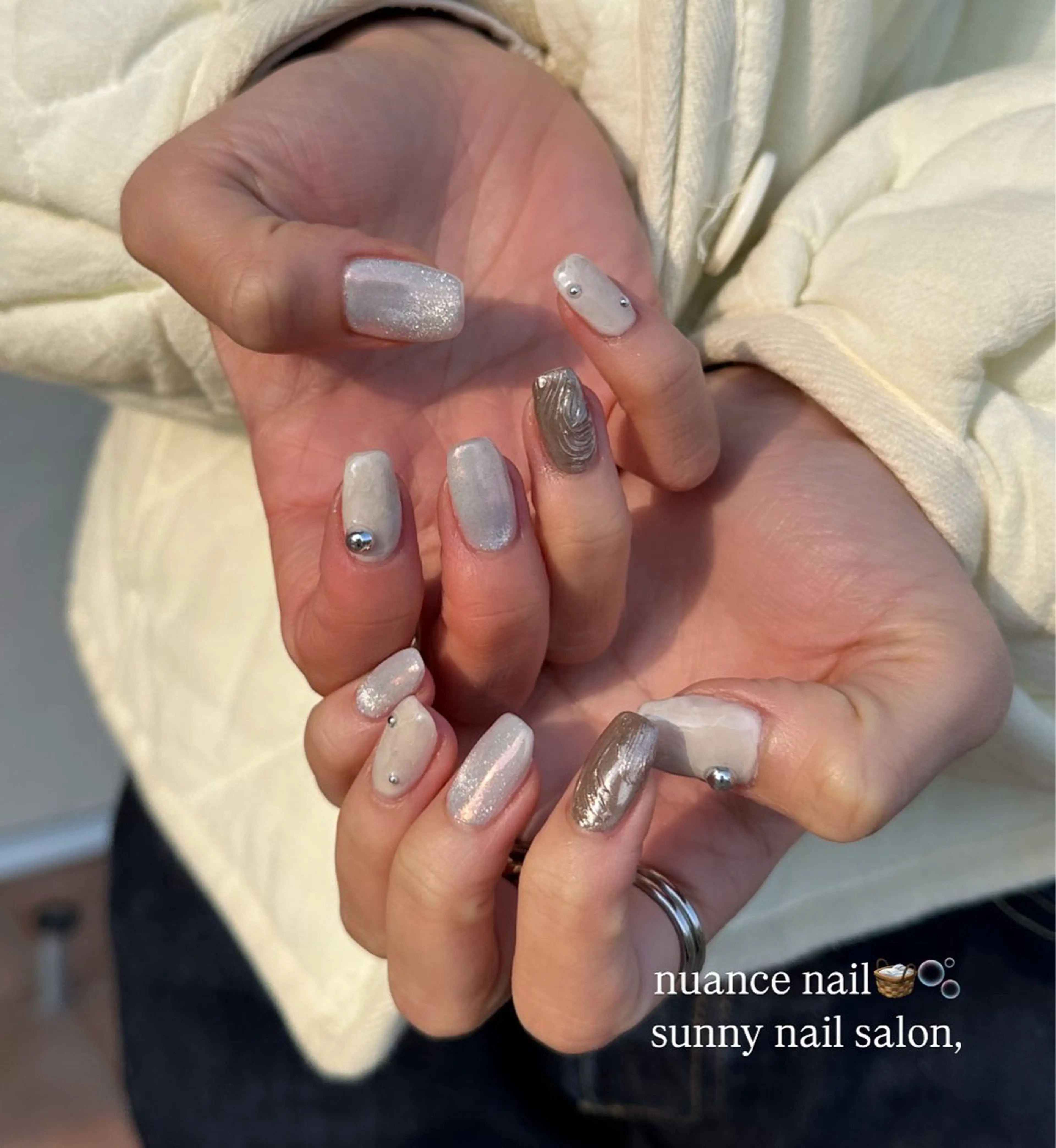 持ち込みデザインネイル　(ご新規様オフ込み&他店様オフあり) ※デザインによっては変更させて頂く場合がございます。の写真