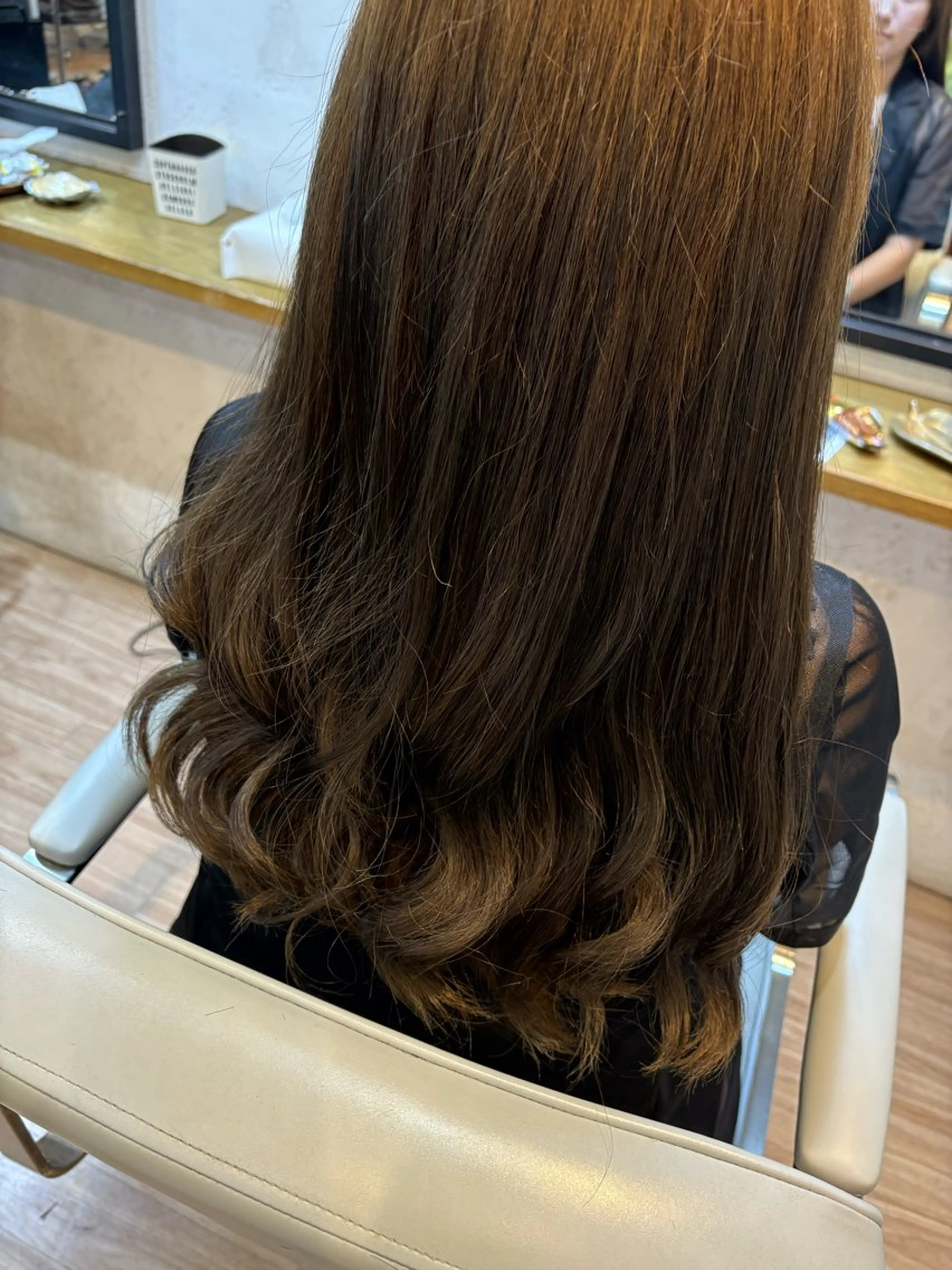 ロング ヘアカラー トリートメント 韓国ヘアー🇰🇷 MIWAのヘアスタイル