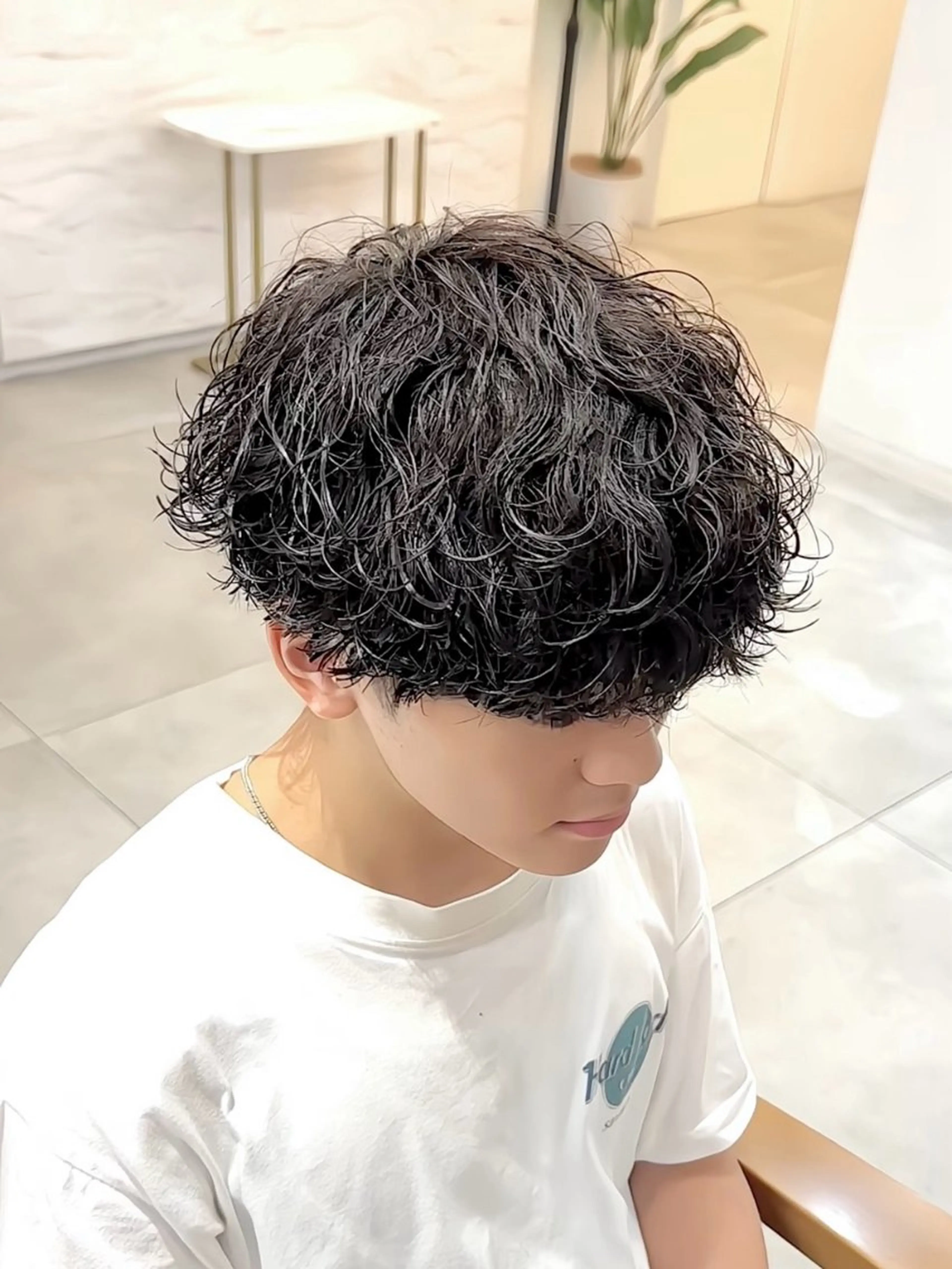 パーマ メンズ メンズパーマ 波巻きパーマ カット パーマ メンズパーマ/新宿/ サイカショウイチのヘアスタイル