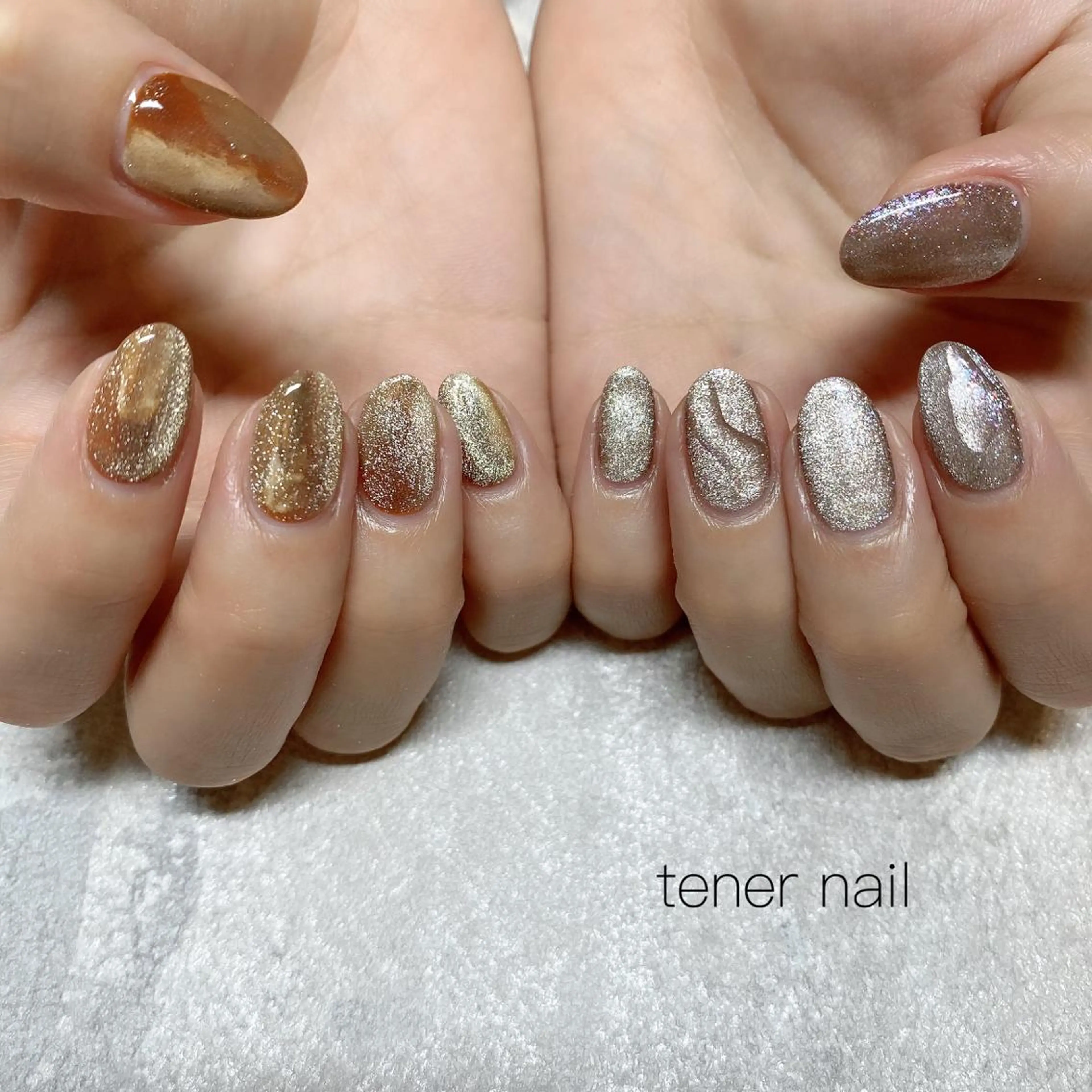 ネイル マグネットネイル 大理石ネイル(マーブル) テネルネイル tener nailのネイルデザイン