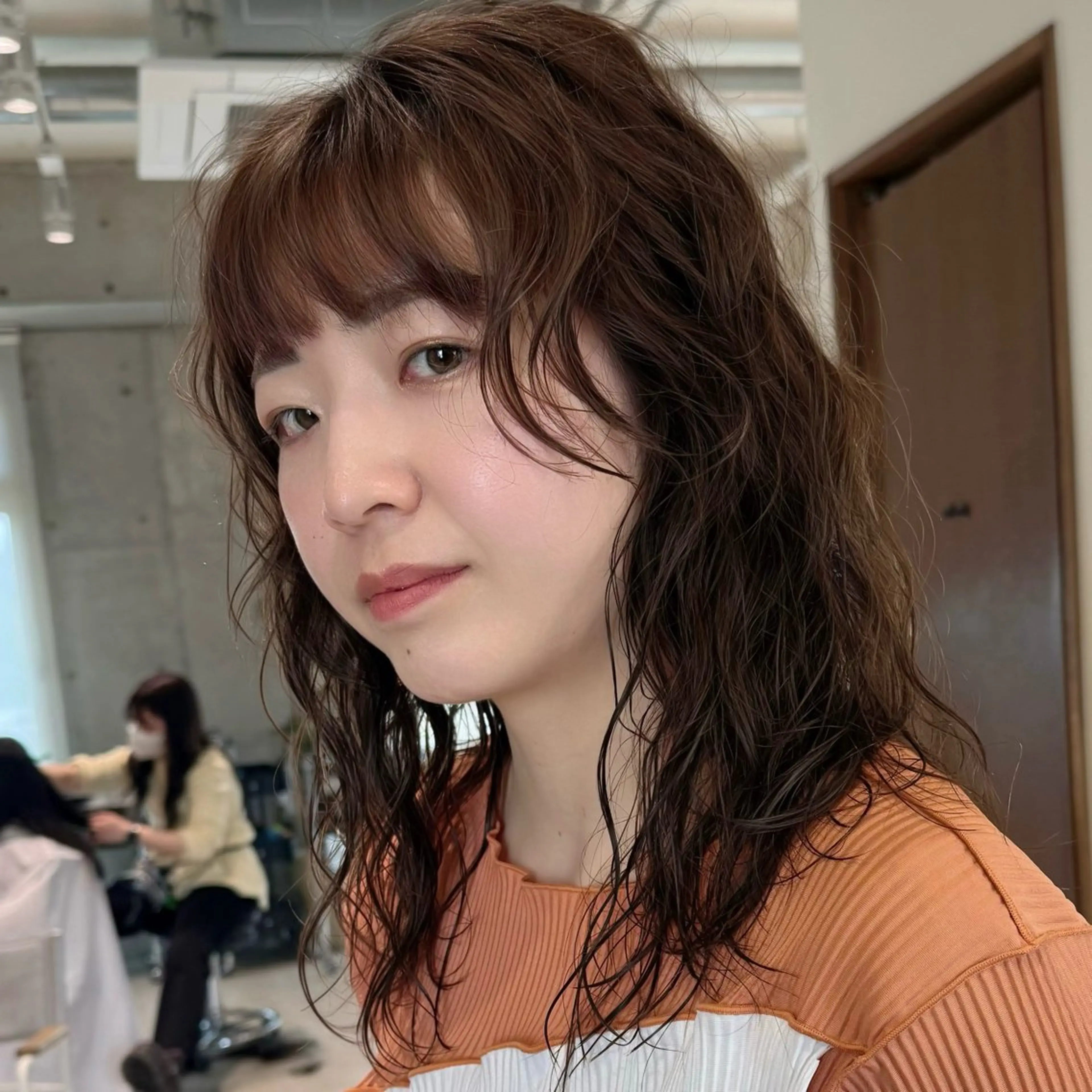 セミロング セミロングパーマ カット パーマ 🍏レイヤーカット/ 春日井🍏鵜飼元喜のヘアスタイル