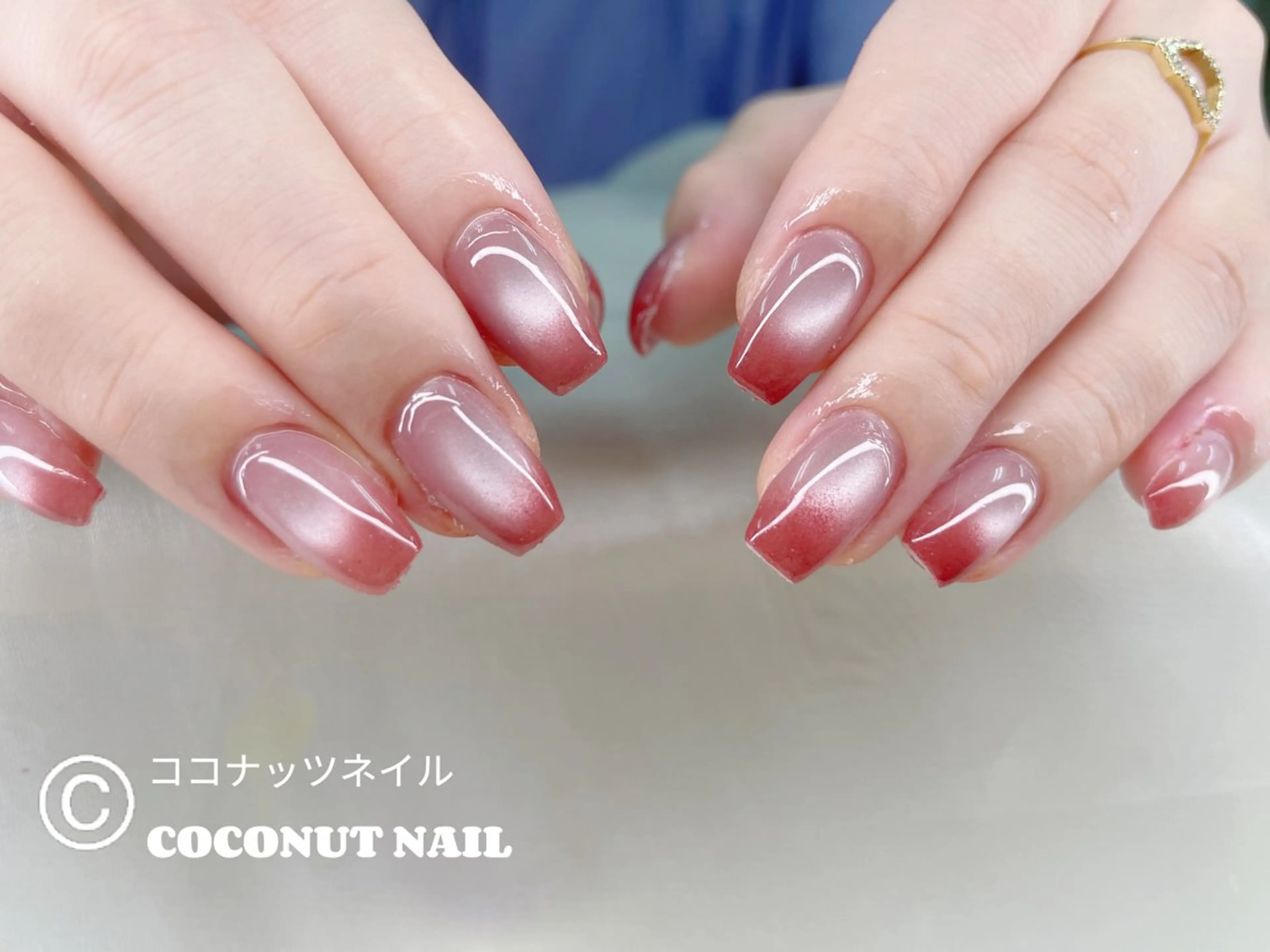 ネイル べっ甲ネイル フレンチネイル キラキラネイル マグネットネイル 大理石ネイル(マーブル) ハンドネイル 神田 ココナッツのネイルデザイン