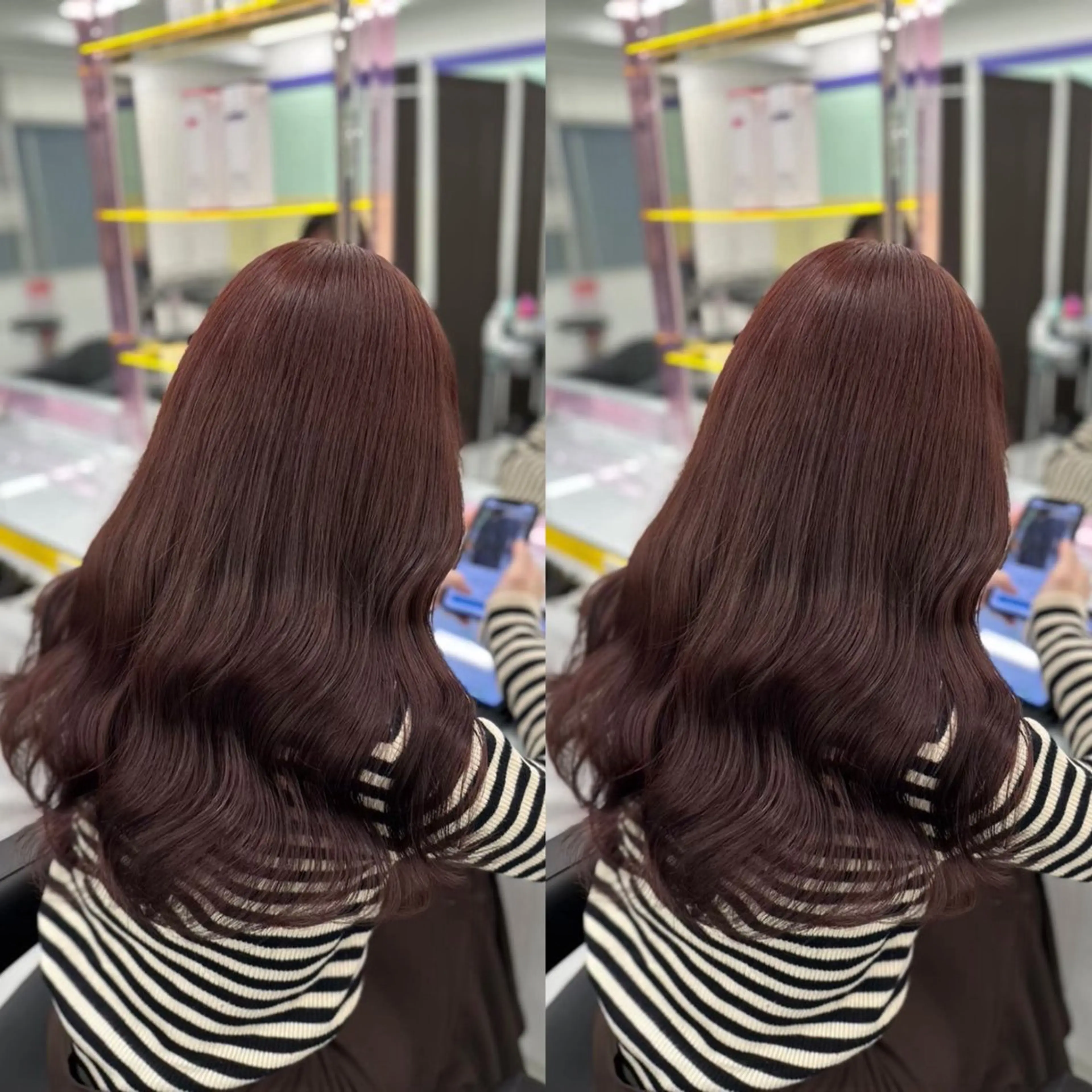 ロング まろっと艶感ブラウン ベージュ🤍まなかのヘアスタイル