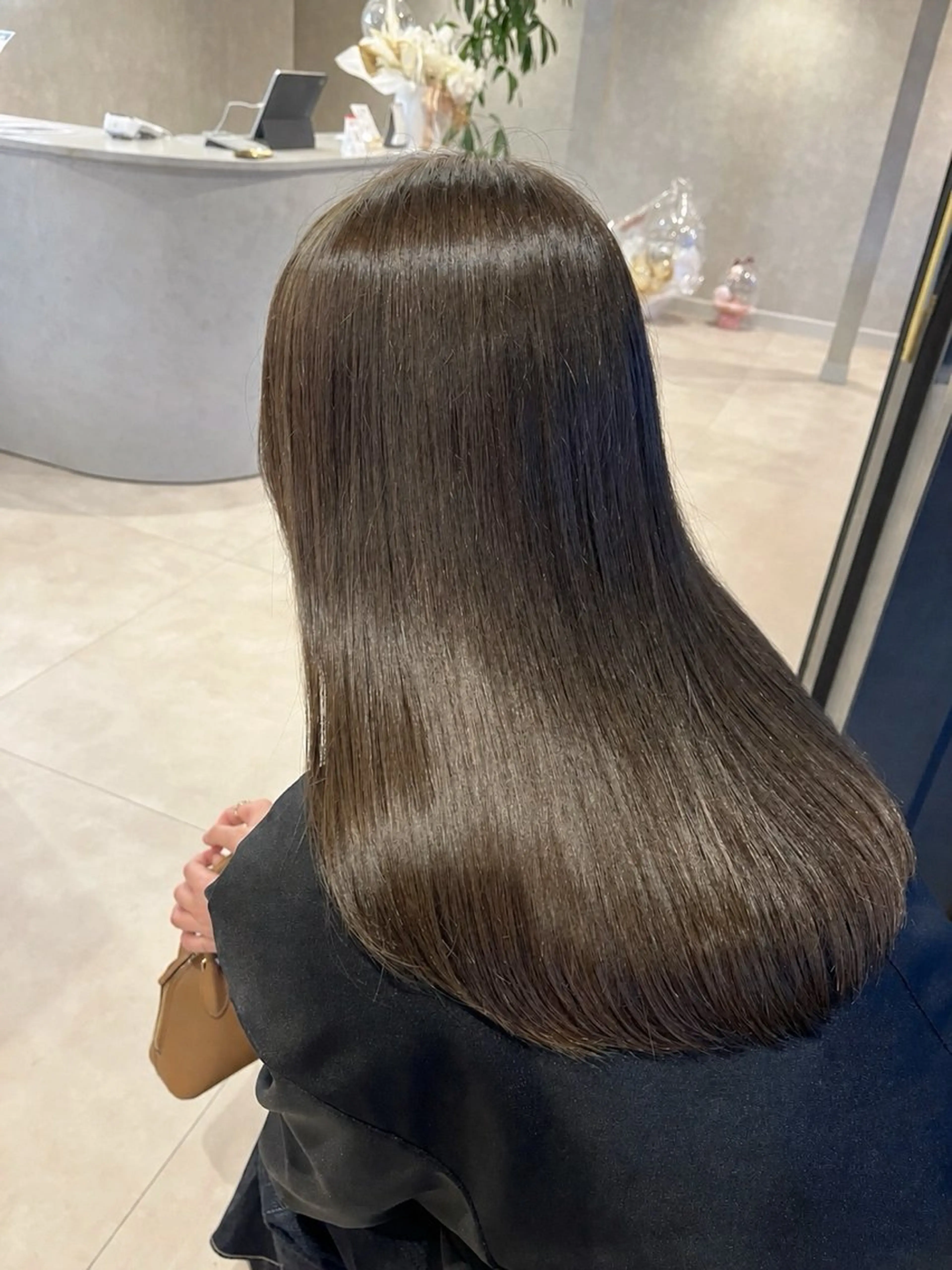 カラー ベージュカラー オリーブベージュ ヘアカラー トリートメント ✨NEW OPEN／ 透明感カラー／はるかのヘアスタイル