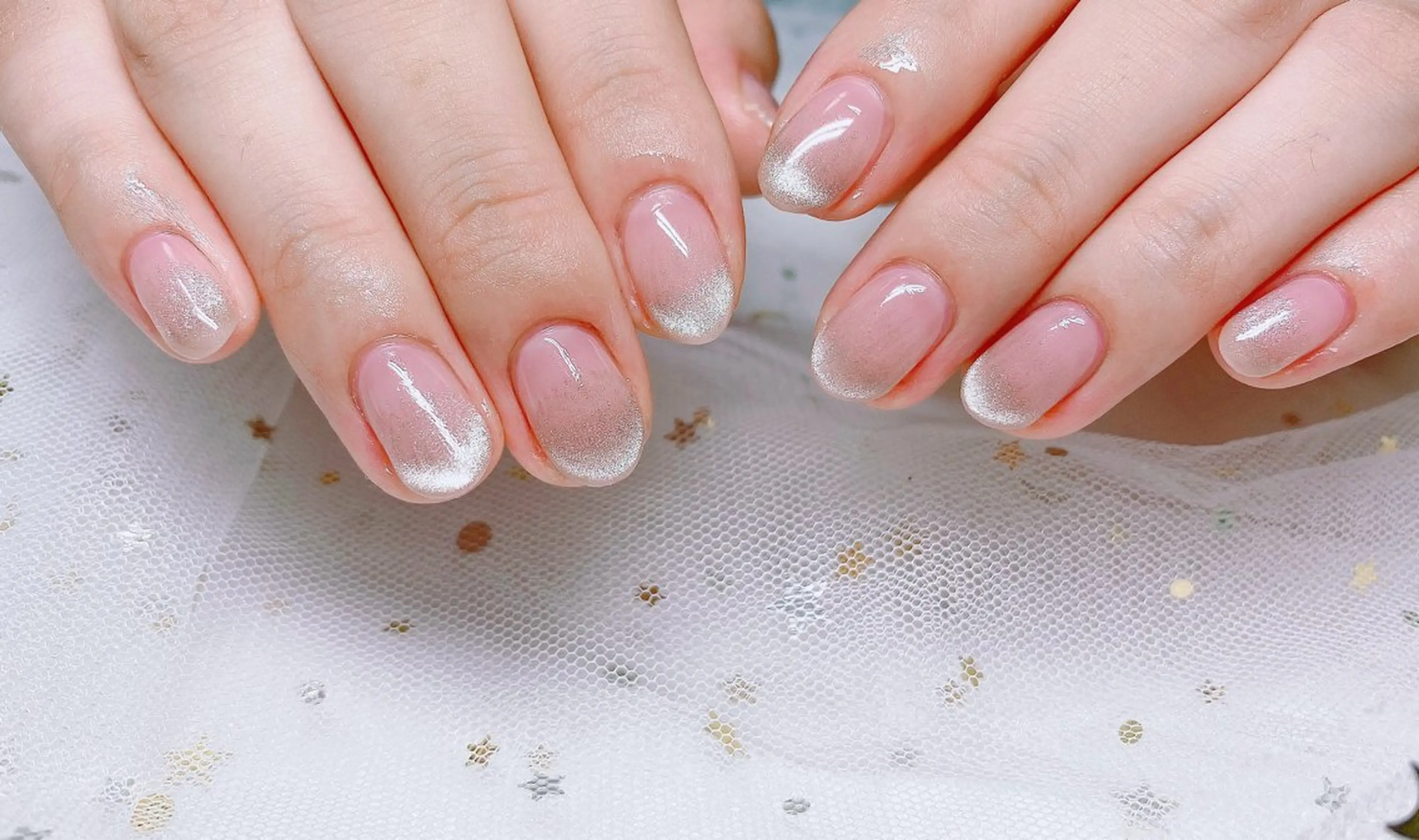 ネイル 長さ出し フットネイル ジェルネイル 韓国ネイル マグネットネイル ハンドネイル Nail Annのネイルデザイン