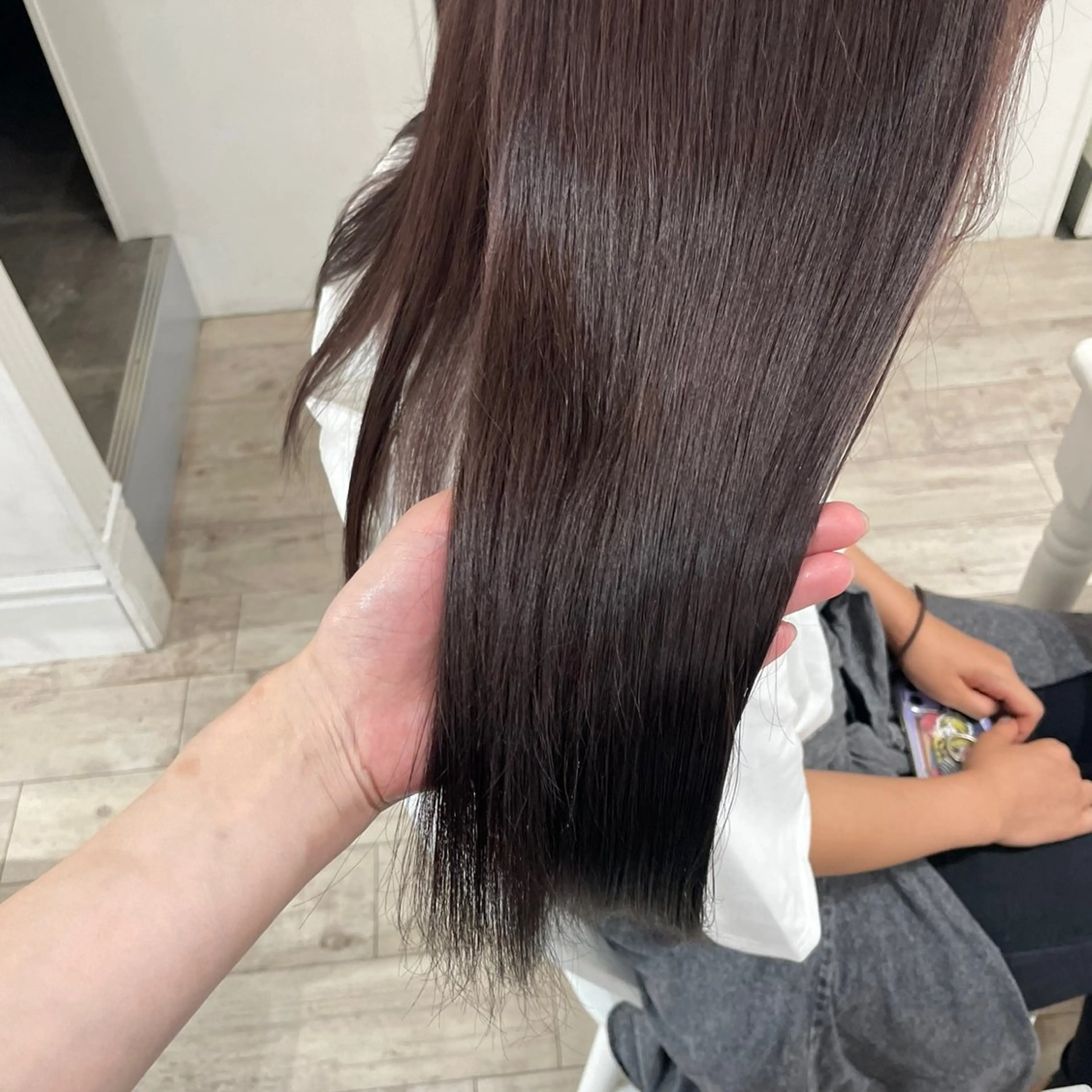 ロング カラー ラベンダーカラー ヘアアレンジ/ 暖色🩵hazukiのヘアスタイル