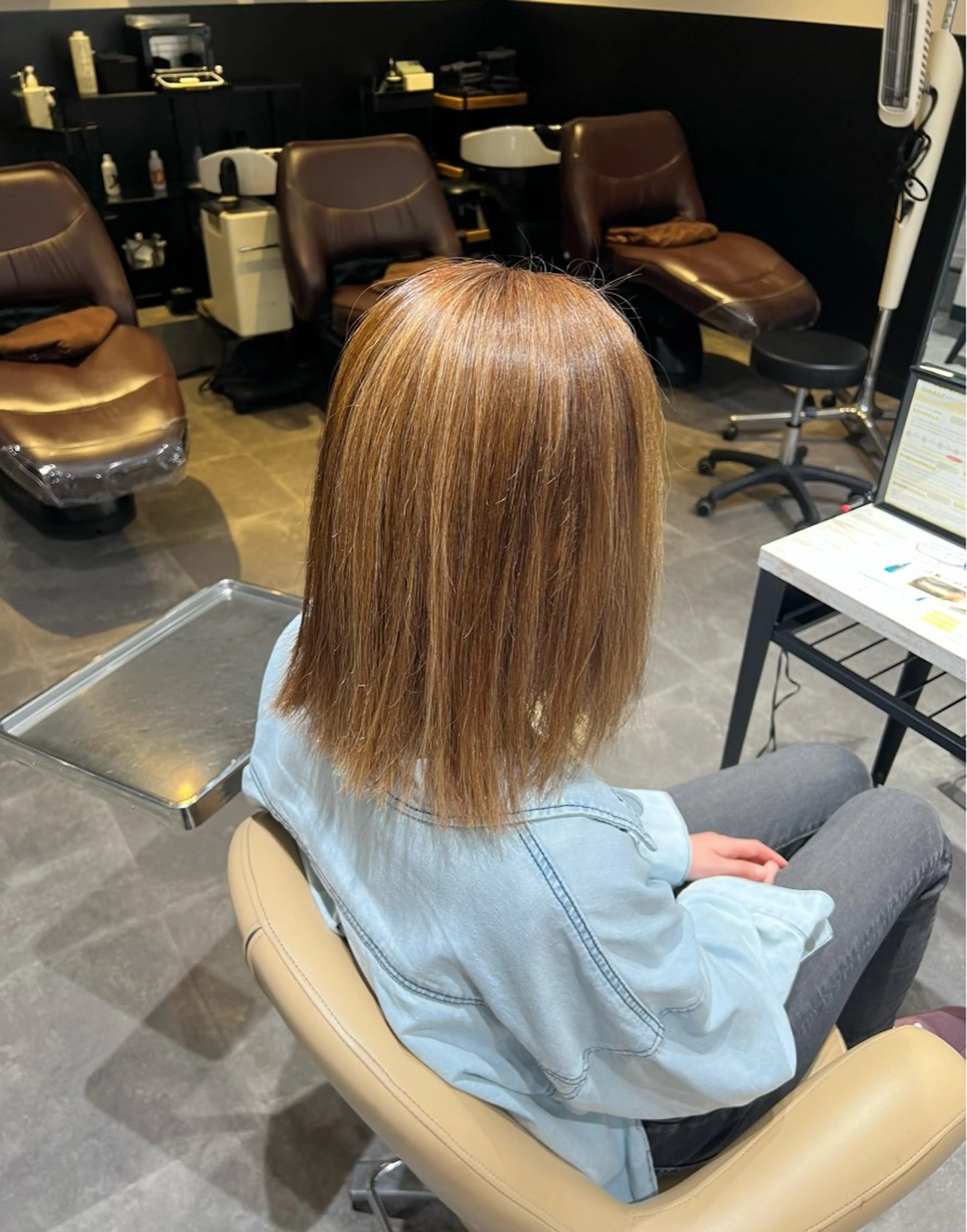 ミディアム 福田 秀好のヘアスタイル