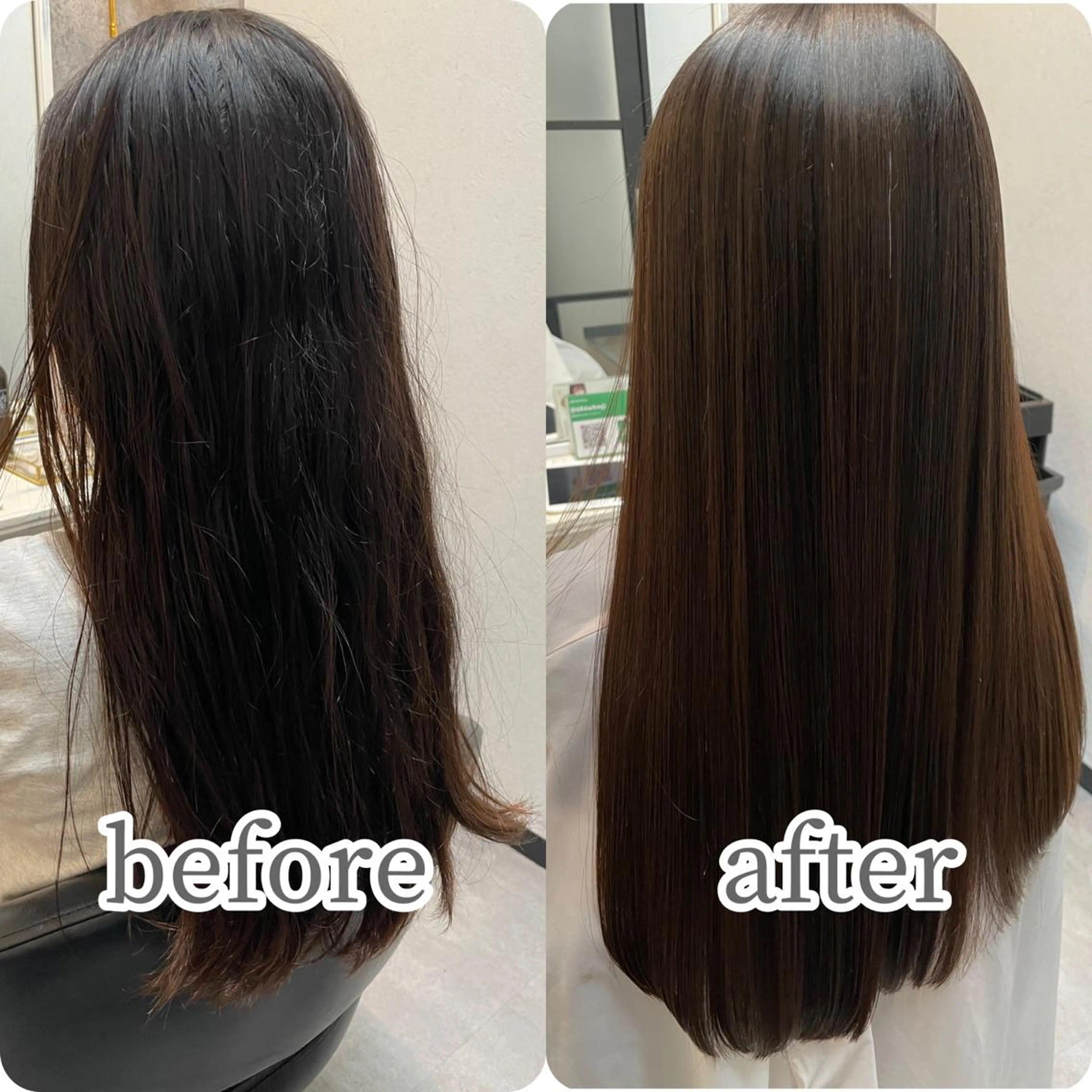 セミロング カット 縮毛矯正 トリートメント 断られる髪に答えを ♣️井上秀樹♠️のヘアスタイル