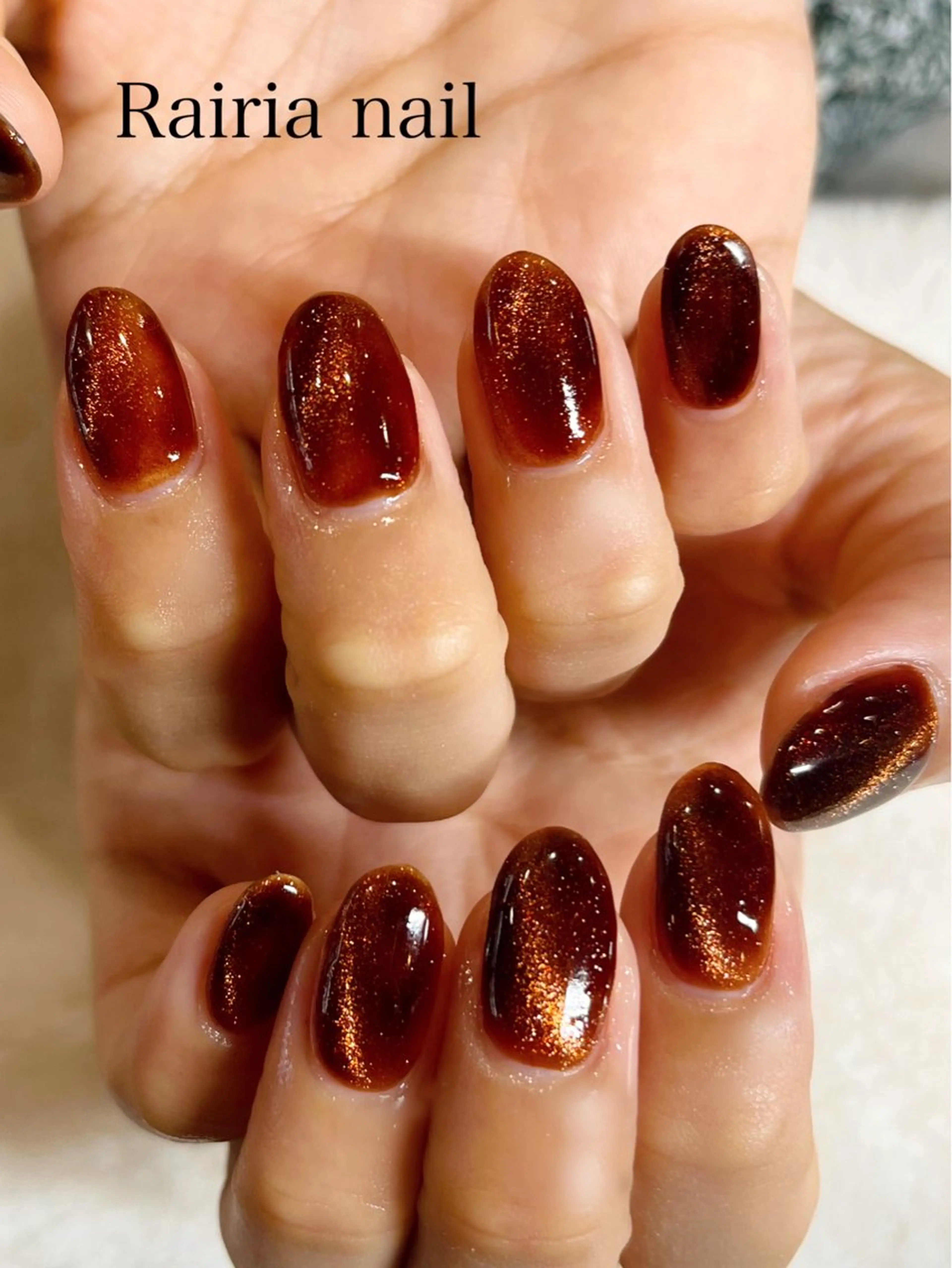 ネイル マグネットネイル マグネットワンカラー ワンカラーネイル Rairianail sayumiのネイルデザイン