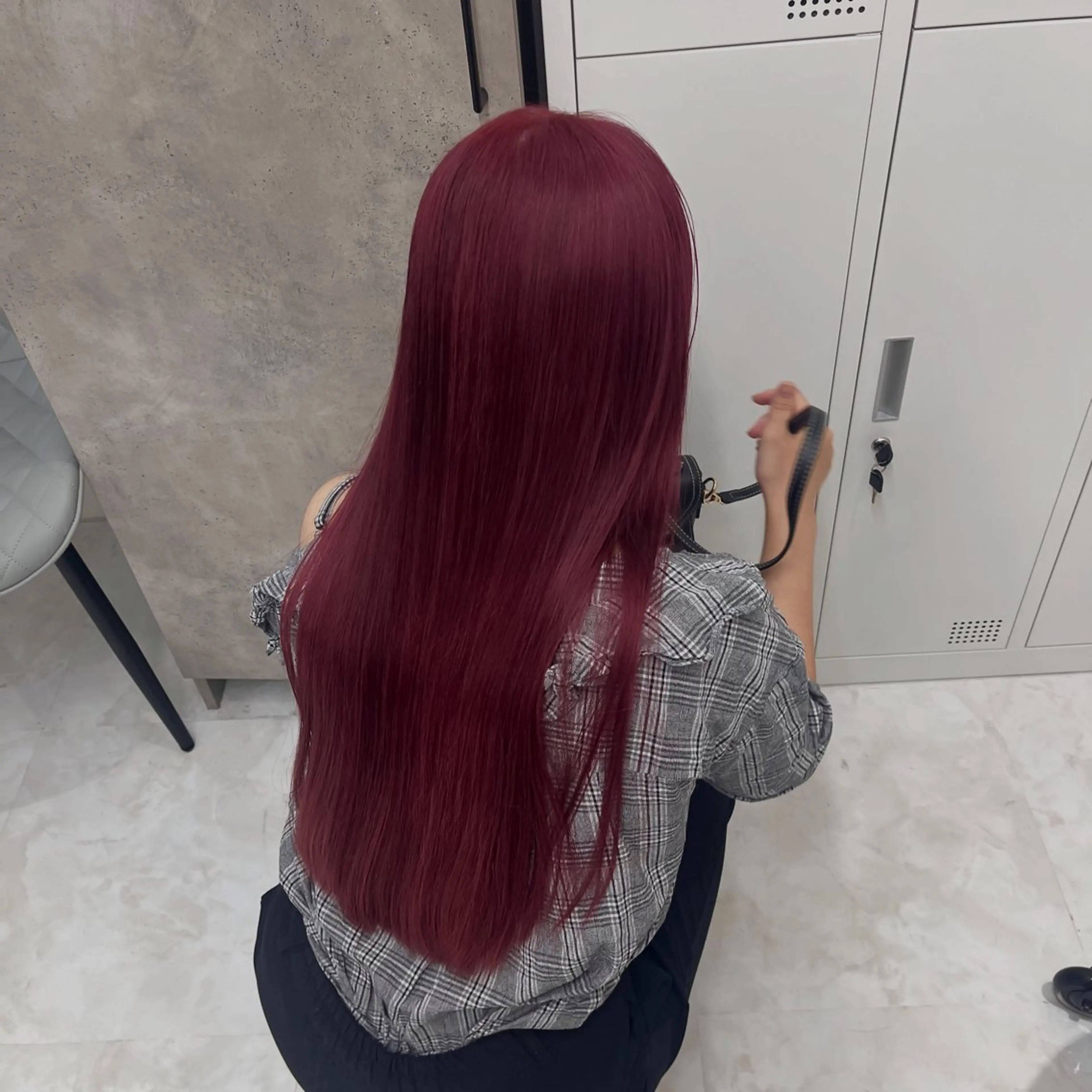 ロング カラー ヘアアレンジ ヘアカラー トリートメント ヘアセット 🩶【推しハイトーン 】yuzu🩶のヘアスタイル