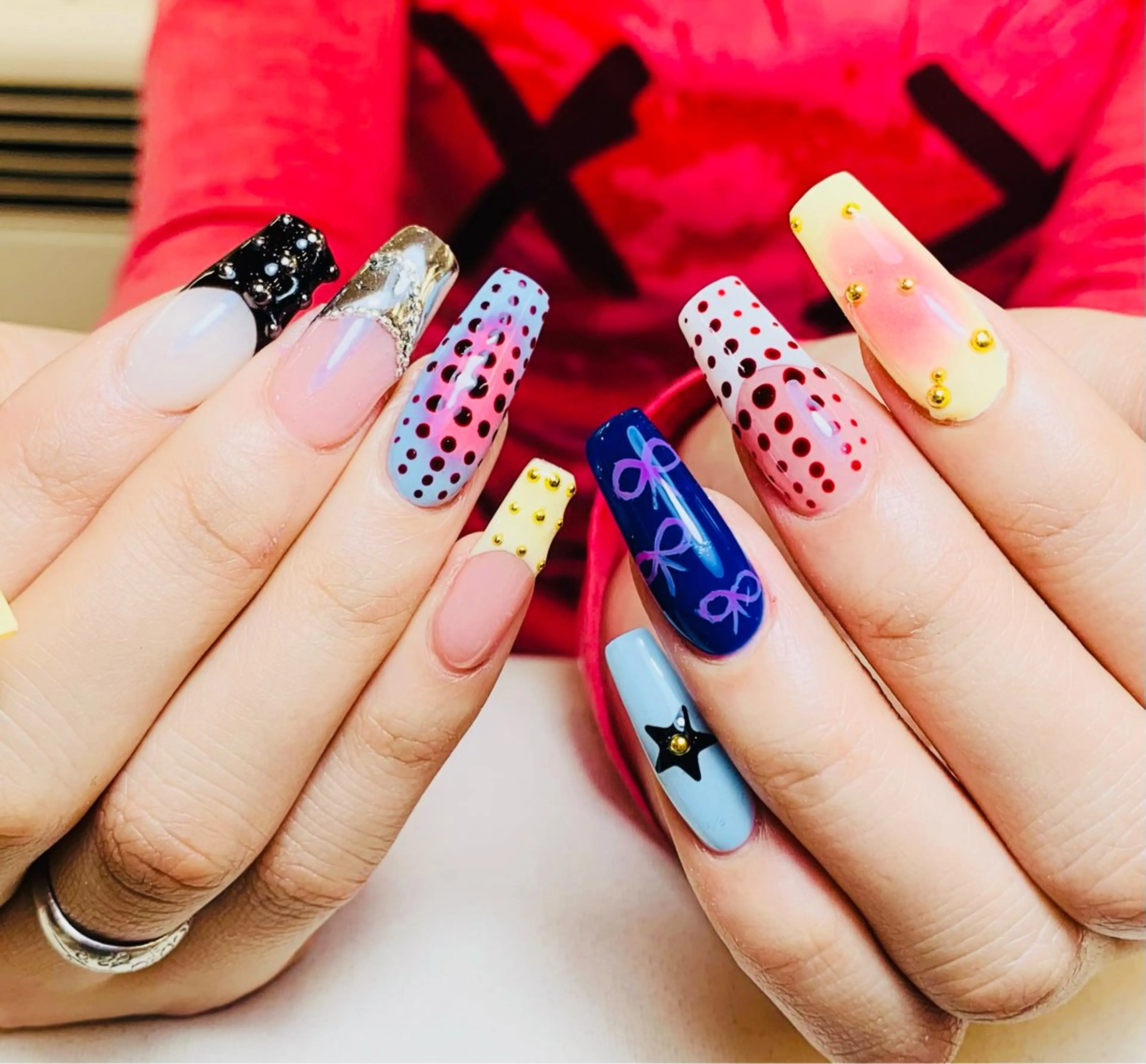 ネイル チークネイル 長さ出し フラッシュネイル フレンチネイル グラデーション ハンドネイル AN NAIL SALONのネイルデザイン