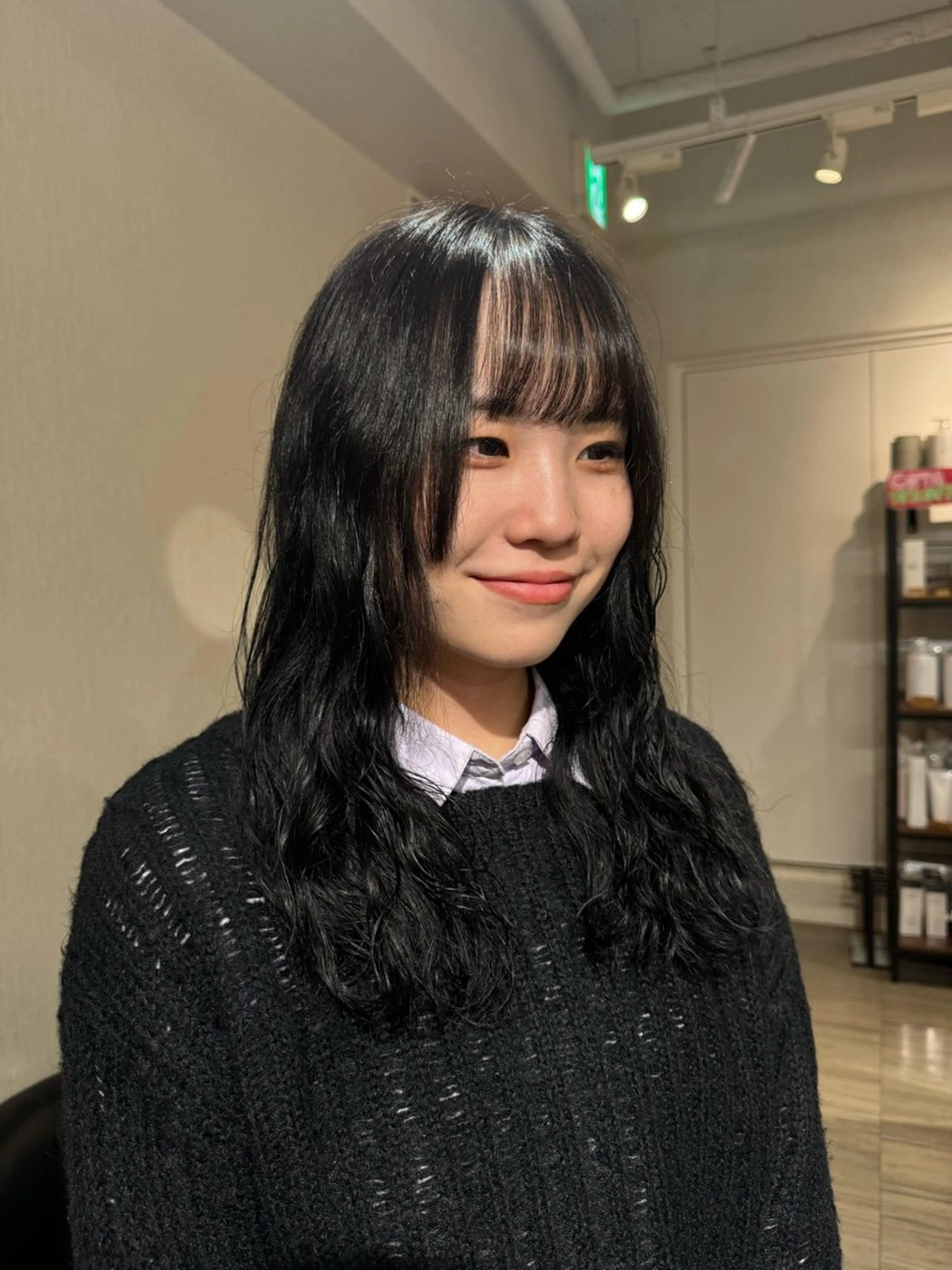 ロング カラー パーマ 𝘀𝗮𝗲 ⑅*/ 艶髪/ショートボブのヘアスタイル