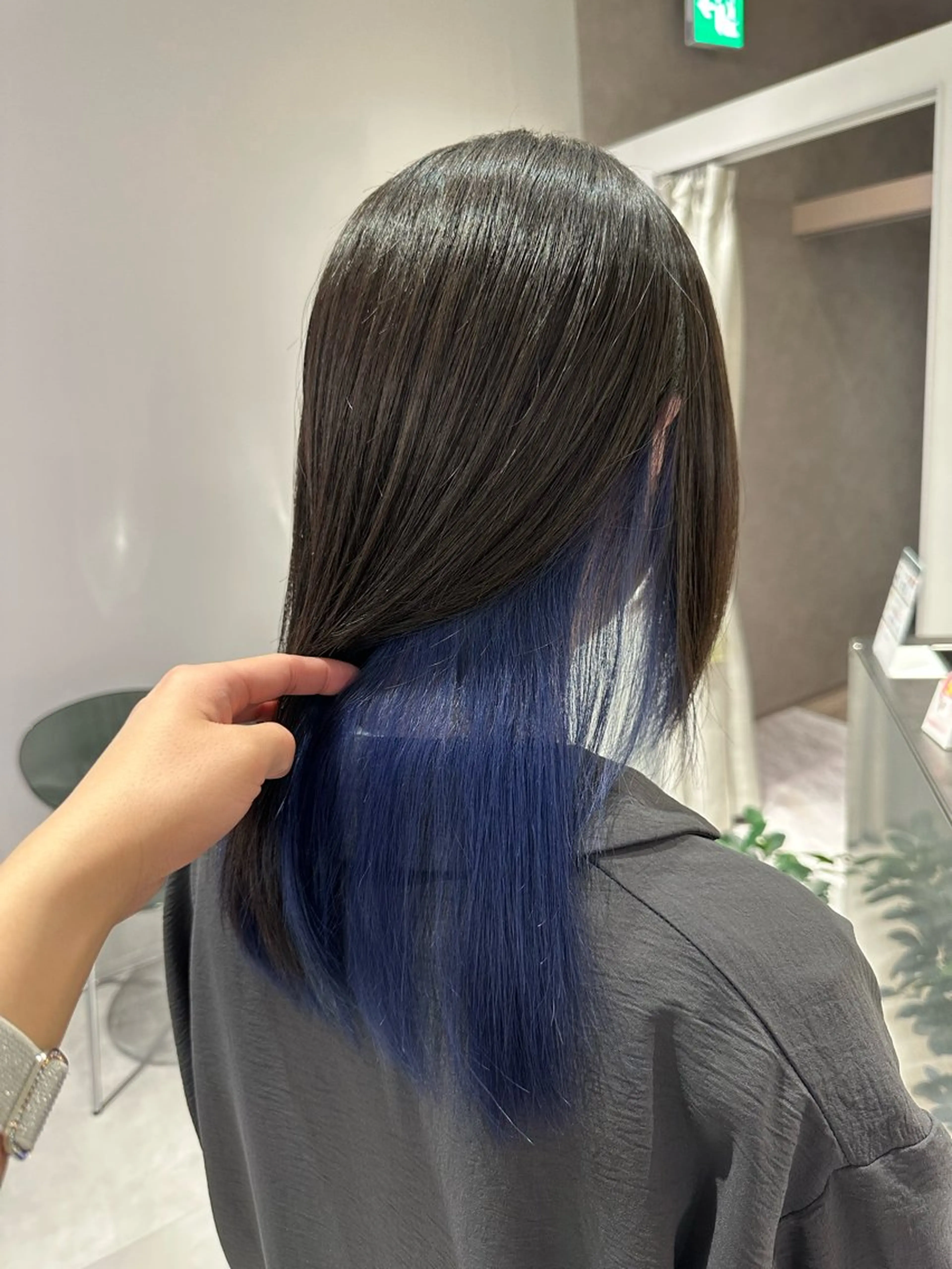 ミディアム ヘアカラー トリートメント ブリーチカラーボブ sayo🧸🤎のヘアスタイル